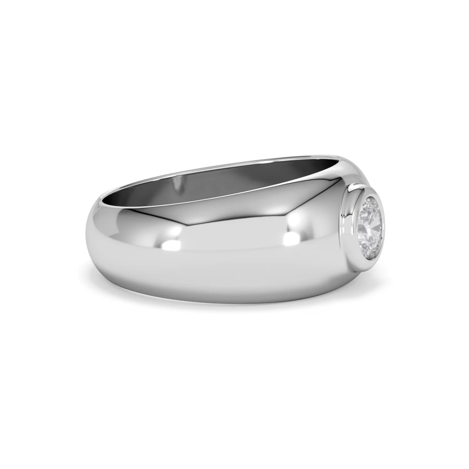 Lab Diamond Signet Ring 0.50ct in 925 Silver H/SI - Image 23