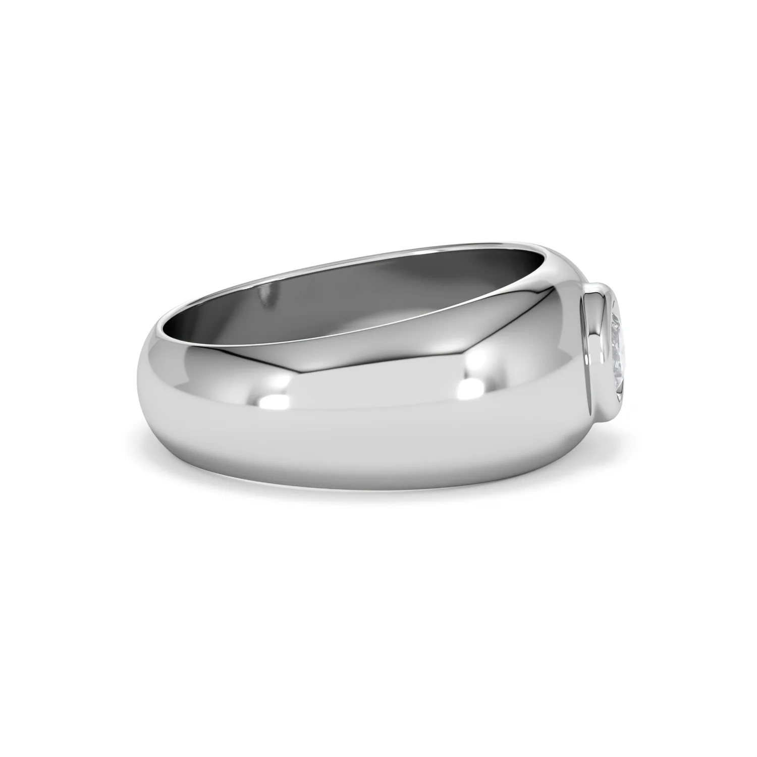 Lab Diamond Signet Ring 0.50ct in 925 Silver H/SI - Image 27