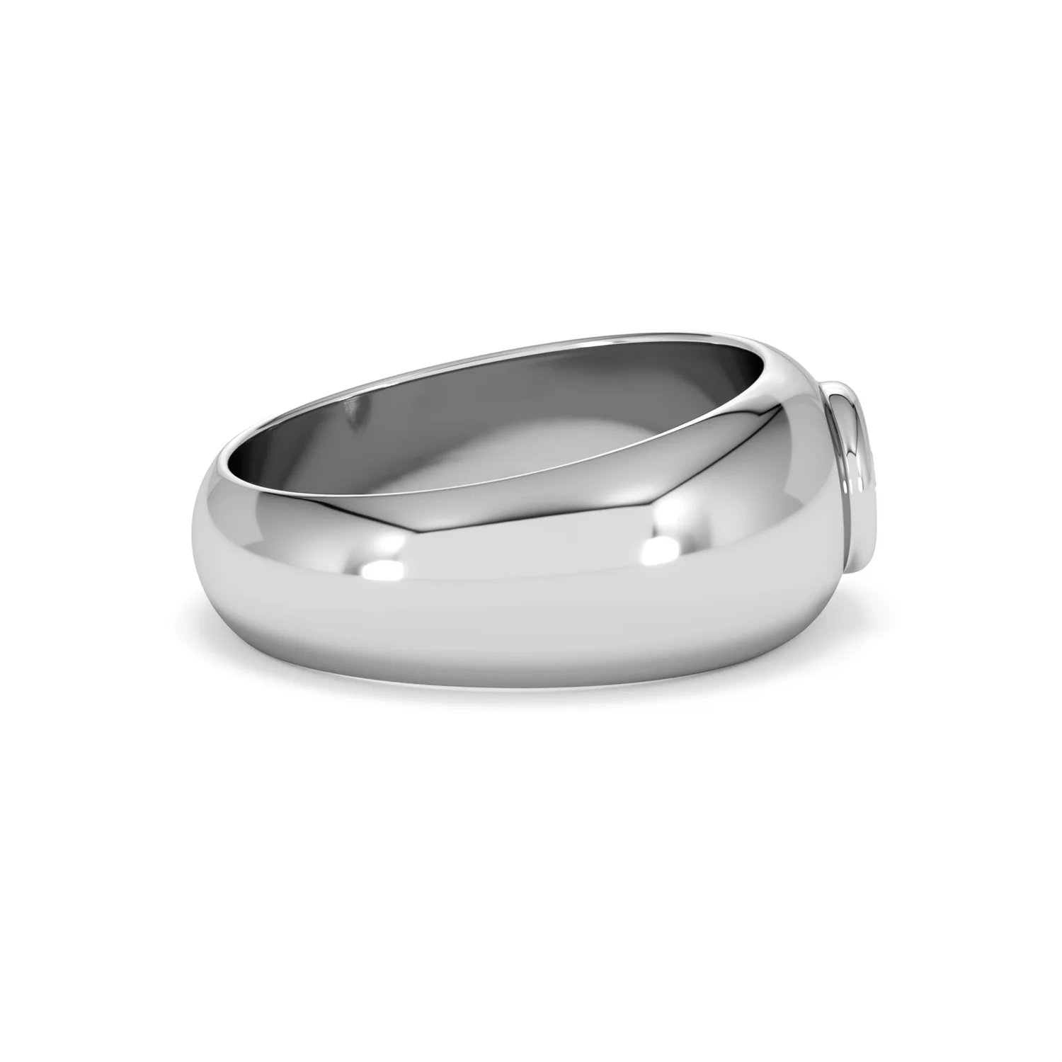 Lab Diamond Signet Ring 0.50ct in 925 Silver H/SI - Image 30