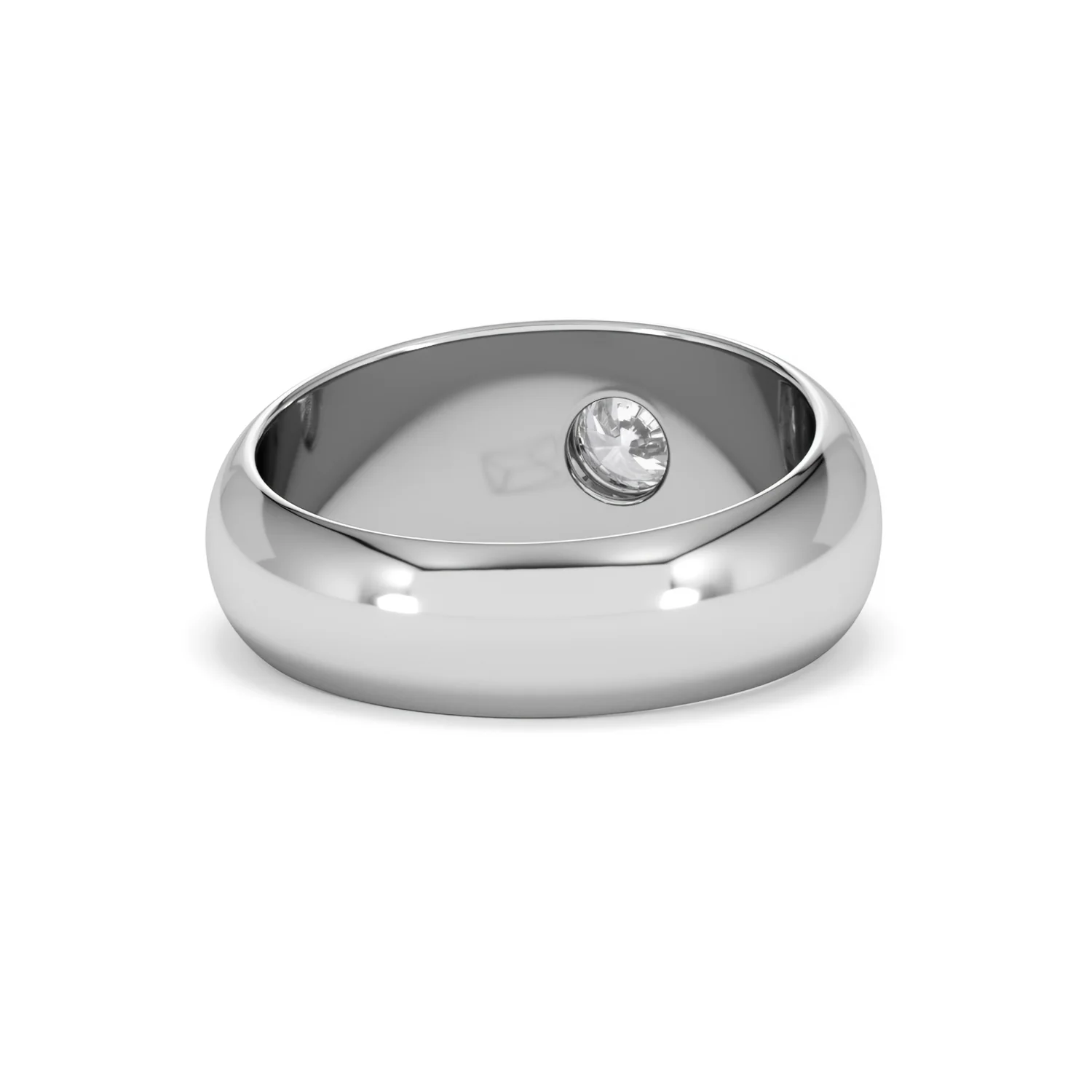 Lab Diamond Signet Ring 0.50ct in 925 Silver H/SI - Image 45