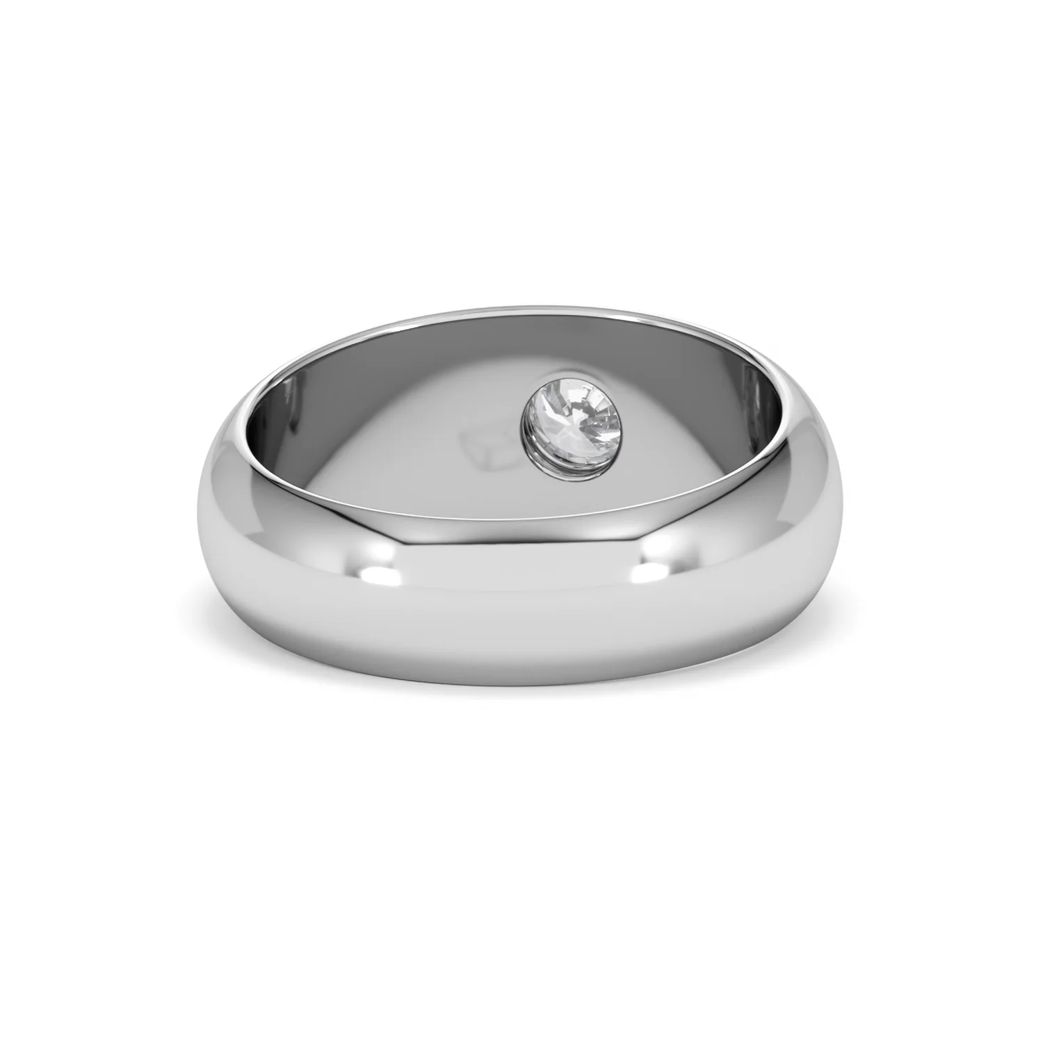 Lab Diamond Signet Ring 0.50ct in 925 Silver H/SI - Image 46