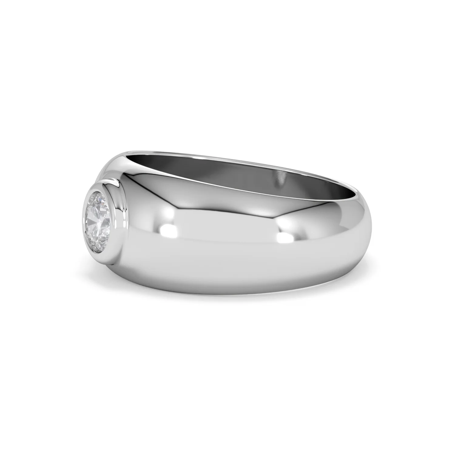 Lab Diamond Signet Ring 0.50ct in 925 Silver H/SI - Image 75