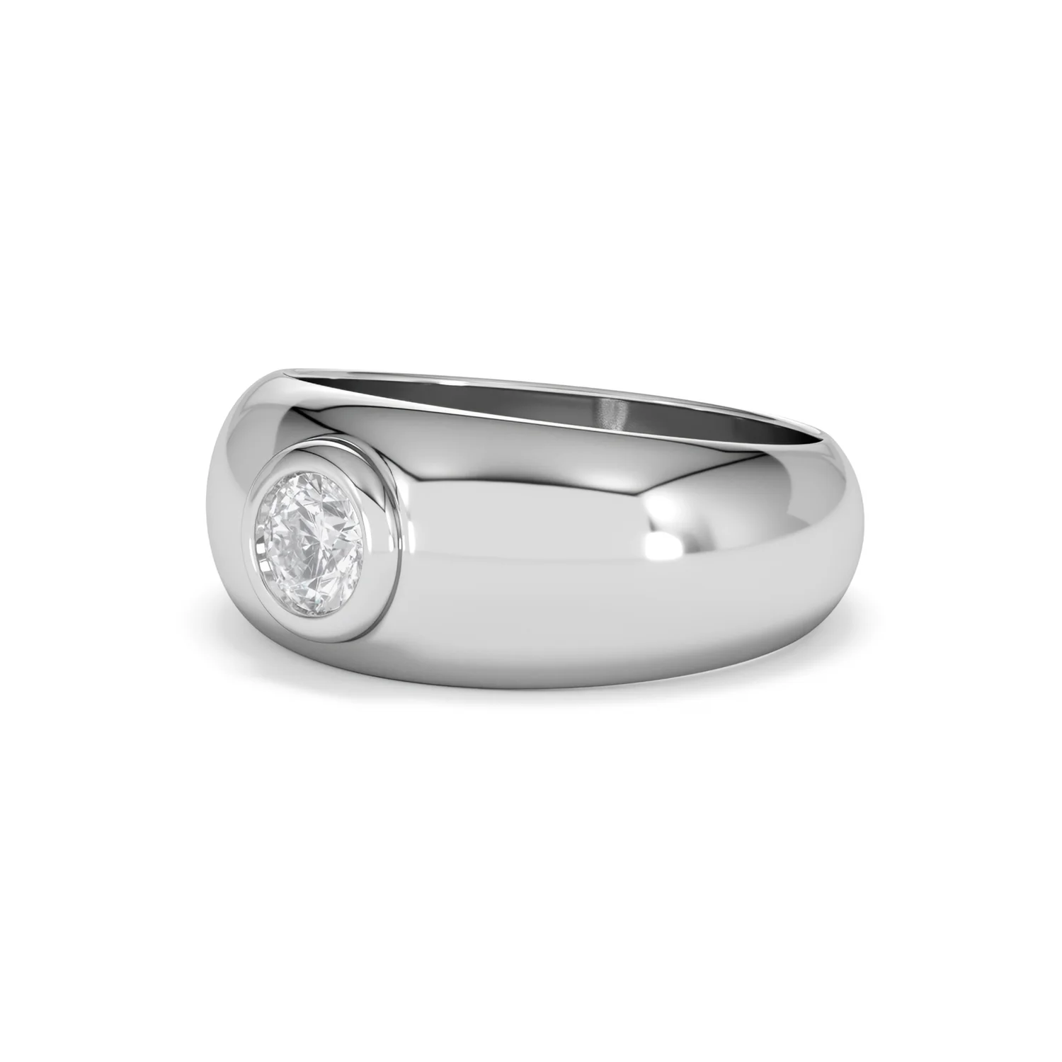 Lab Diamond Signet Ring 0.50ct in 925 Silver H/SI - Image 80