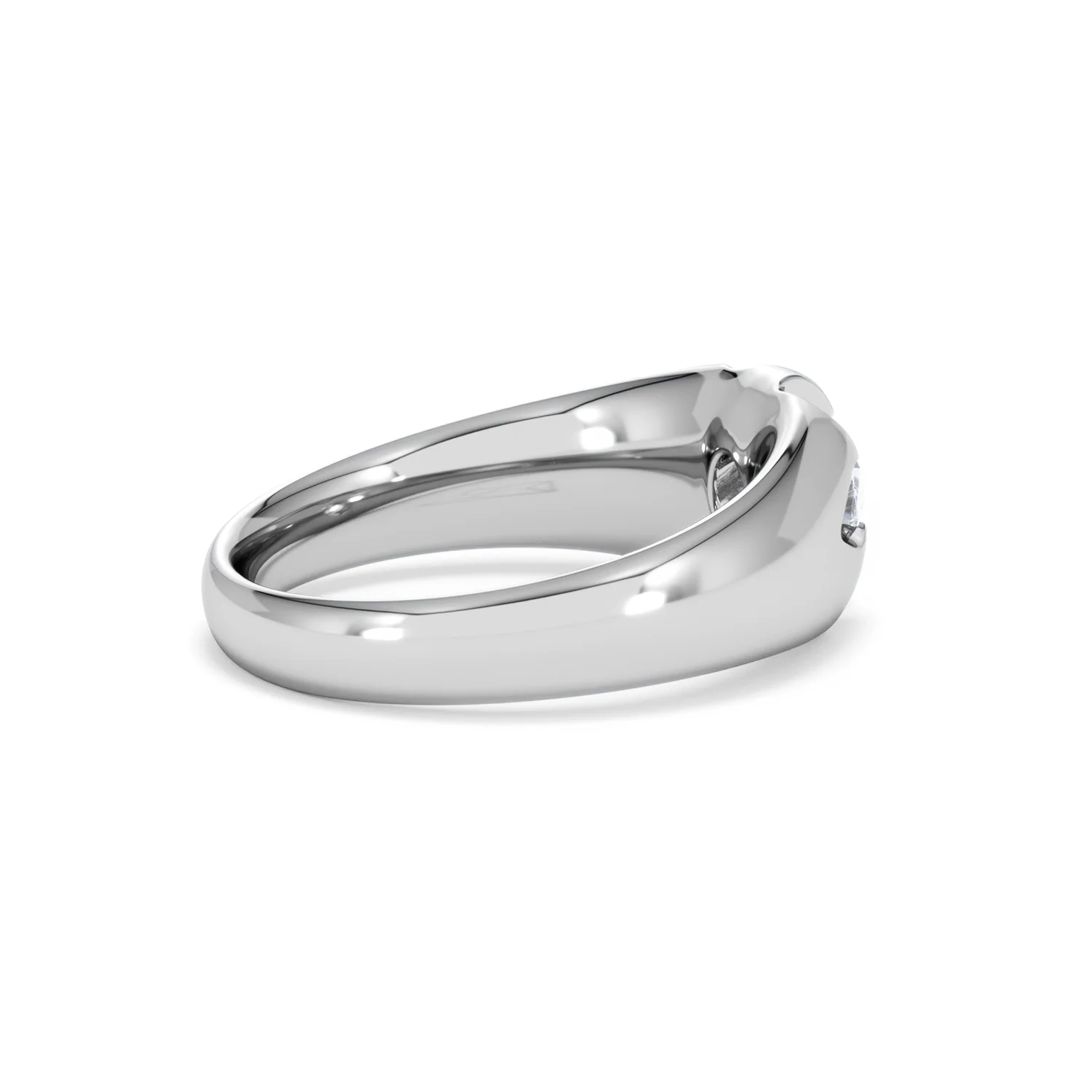 Lab Diamond Signet Ring 0.50ct Round Cut in 925 Silver - Image 33