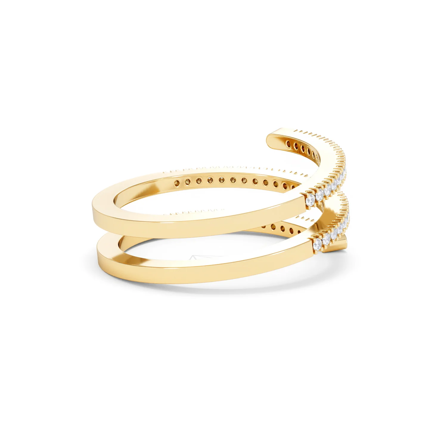 Lab Diamond Spiral Ring 0.25ct in 18k Gold Vermeil - Image 38