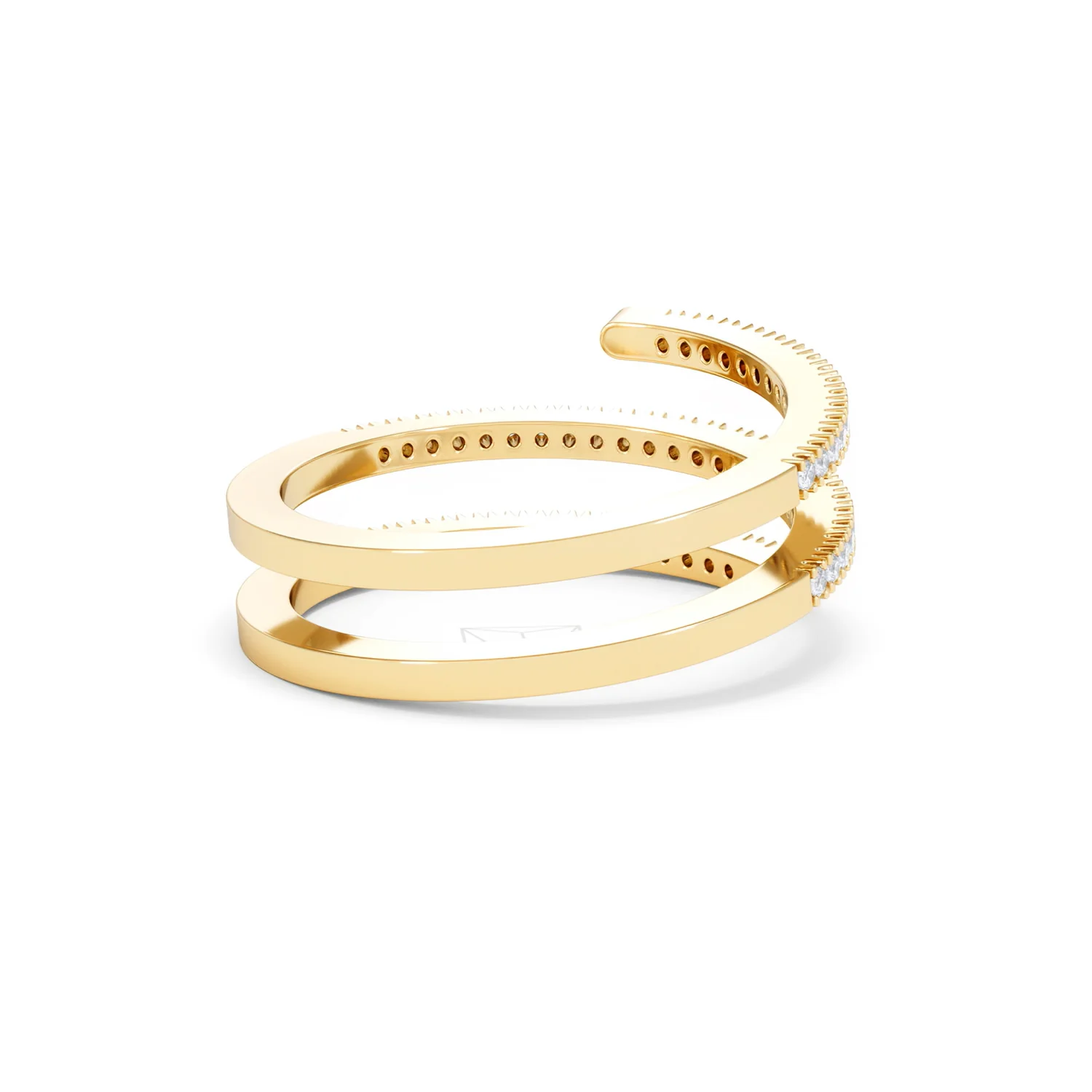 Lab Diamond Spiral Ring 0.25ct in 18k Gold Vermeil - Image 41