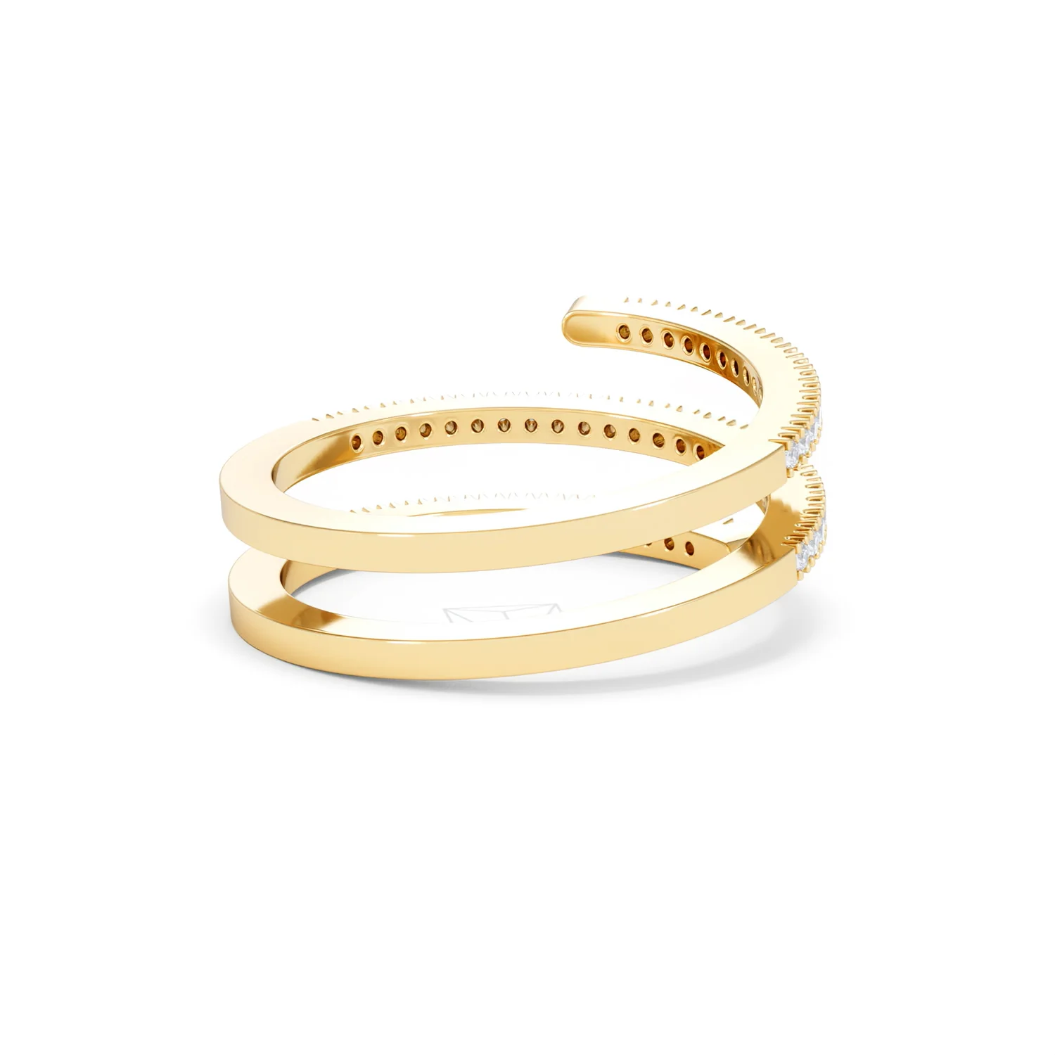Lab Diamond Spiral Ring 0.25ct in 18k Gold Vermeil - Image 42