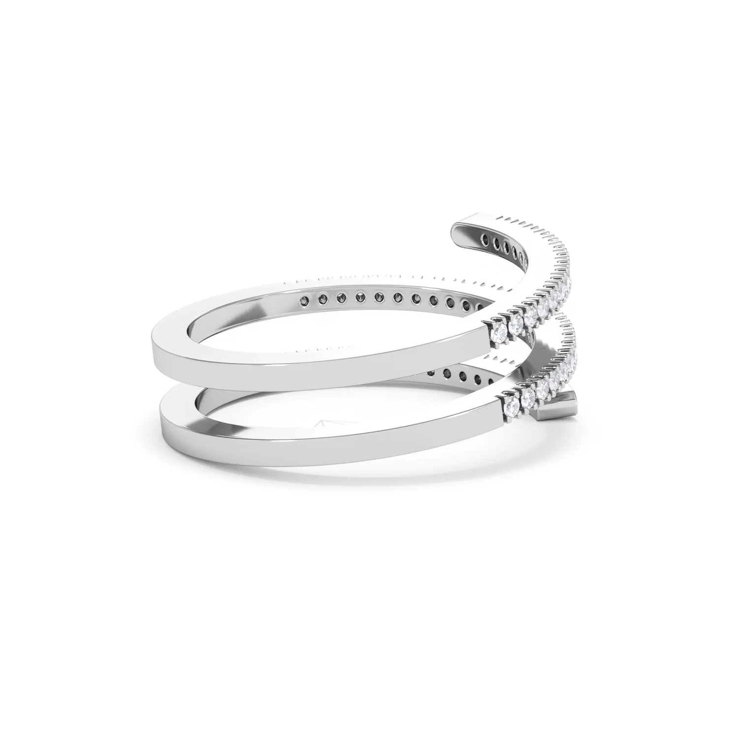 Lab Diamond Spiral Ring 0.25ct in 925 Silver - Image 39