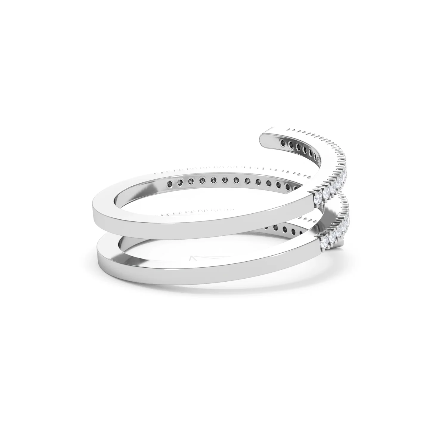 Lab Diamond Spiral Ring 0.25ct in 925 Silver - Image 41