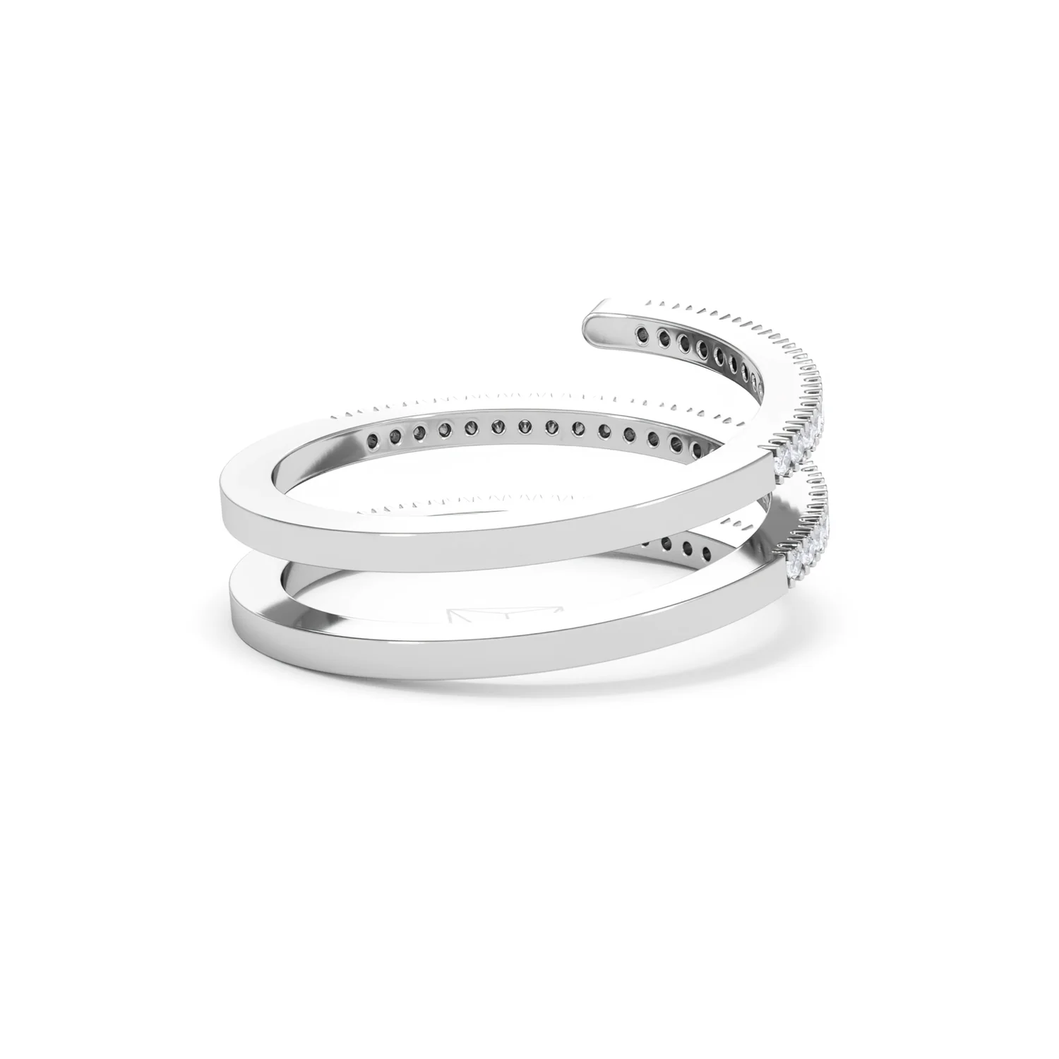 Lab Diamond Spiral Ring 0.25ct in 925 Silver - Image 43