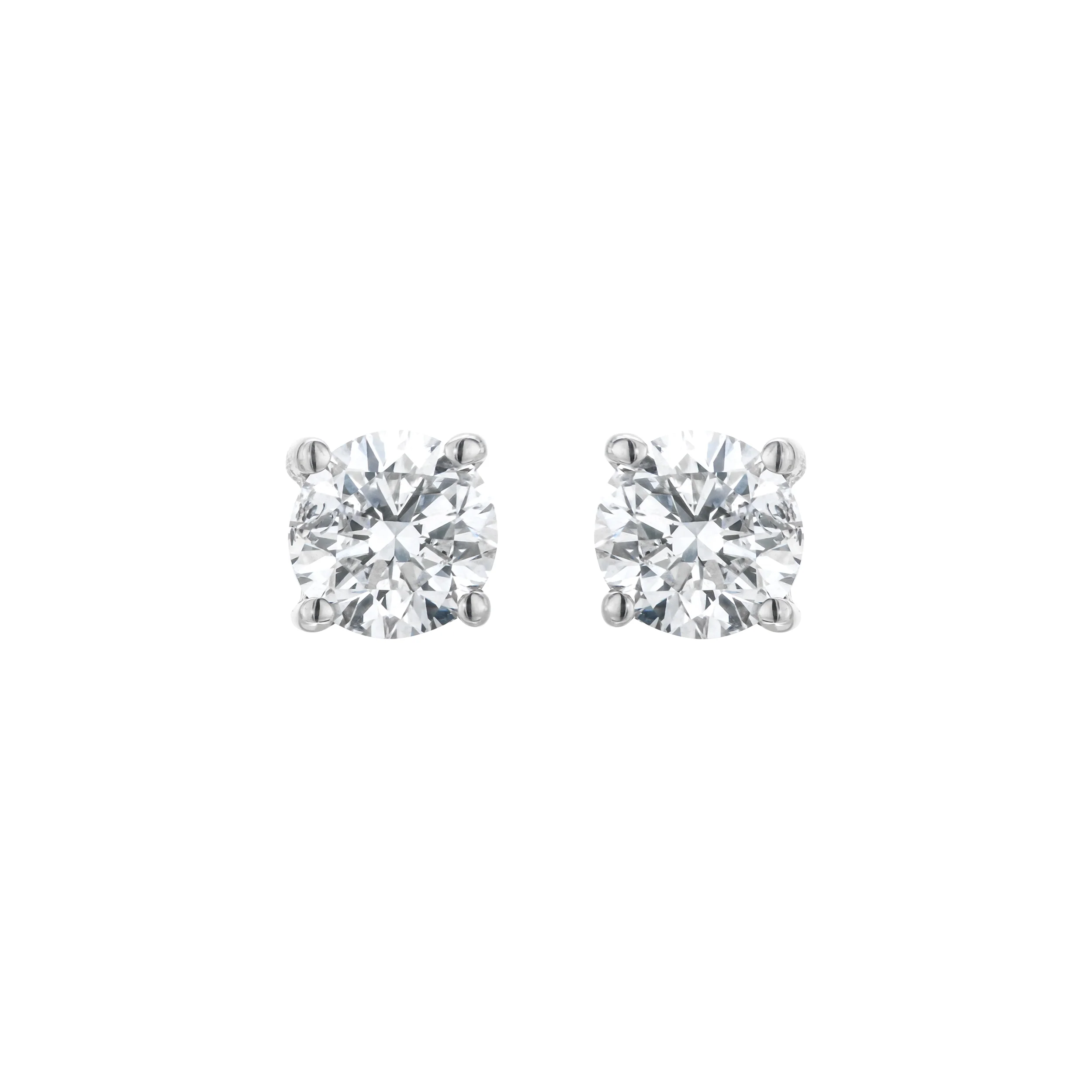 Lab Diamond Studs Earrings 0.30ct H/Si Quality in 9K White Gold - 3mm - Image 7