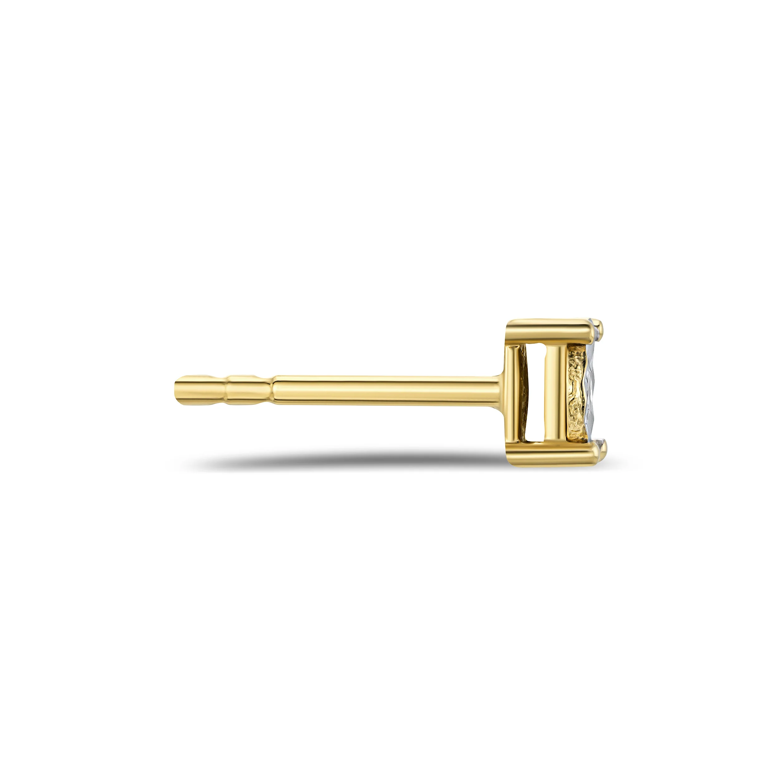 Lab Diamond Studs Earrings 5mm 0.10ct H/Si in 18K Gold Vermeil - Image 3