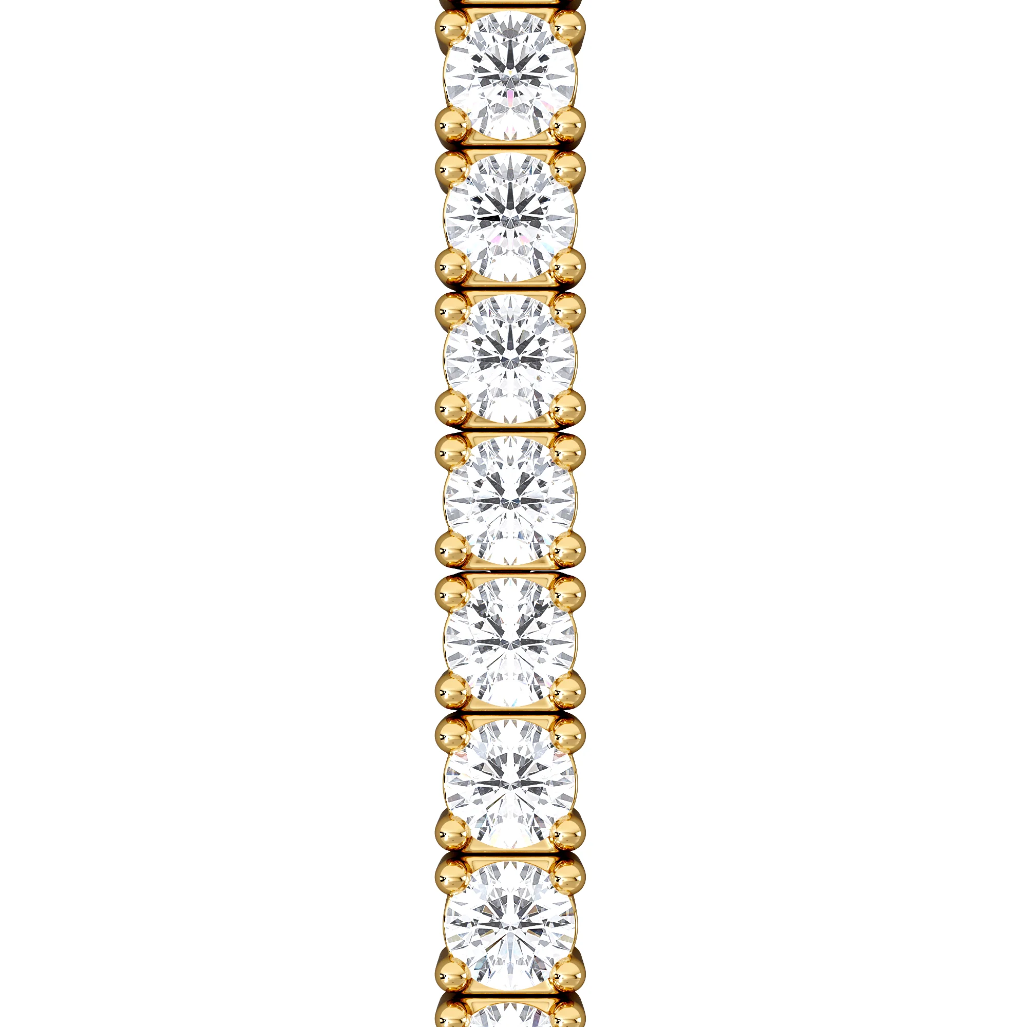 Lab Diamond Tennis Bracelet 3.00ct in 18K Gold Vermeil - Image 5