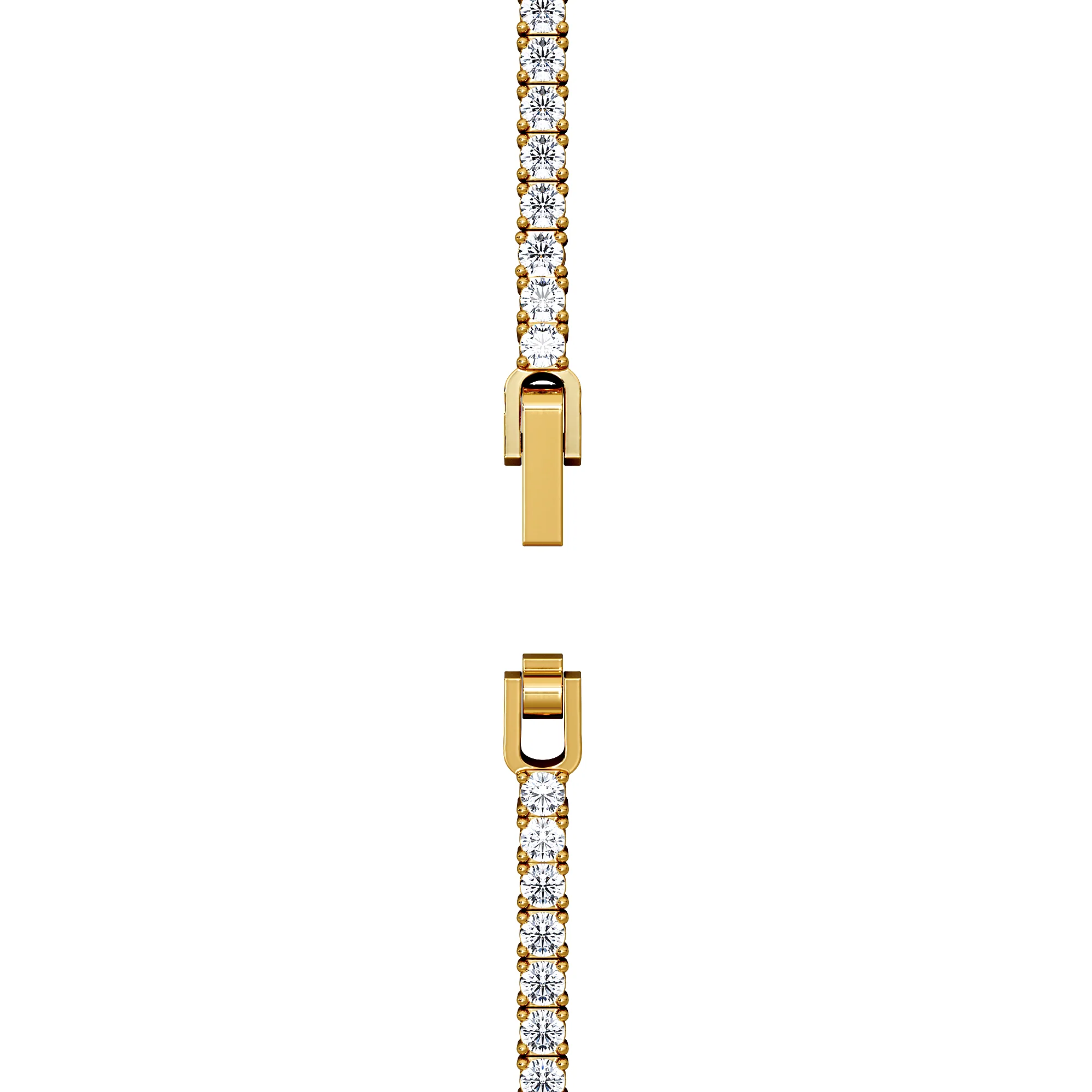 Lab Diamond Tennis Bracelet 3.00ct in 18K Gold Vermeil - Image 7