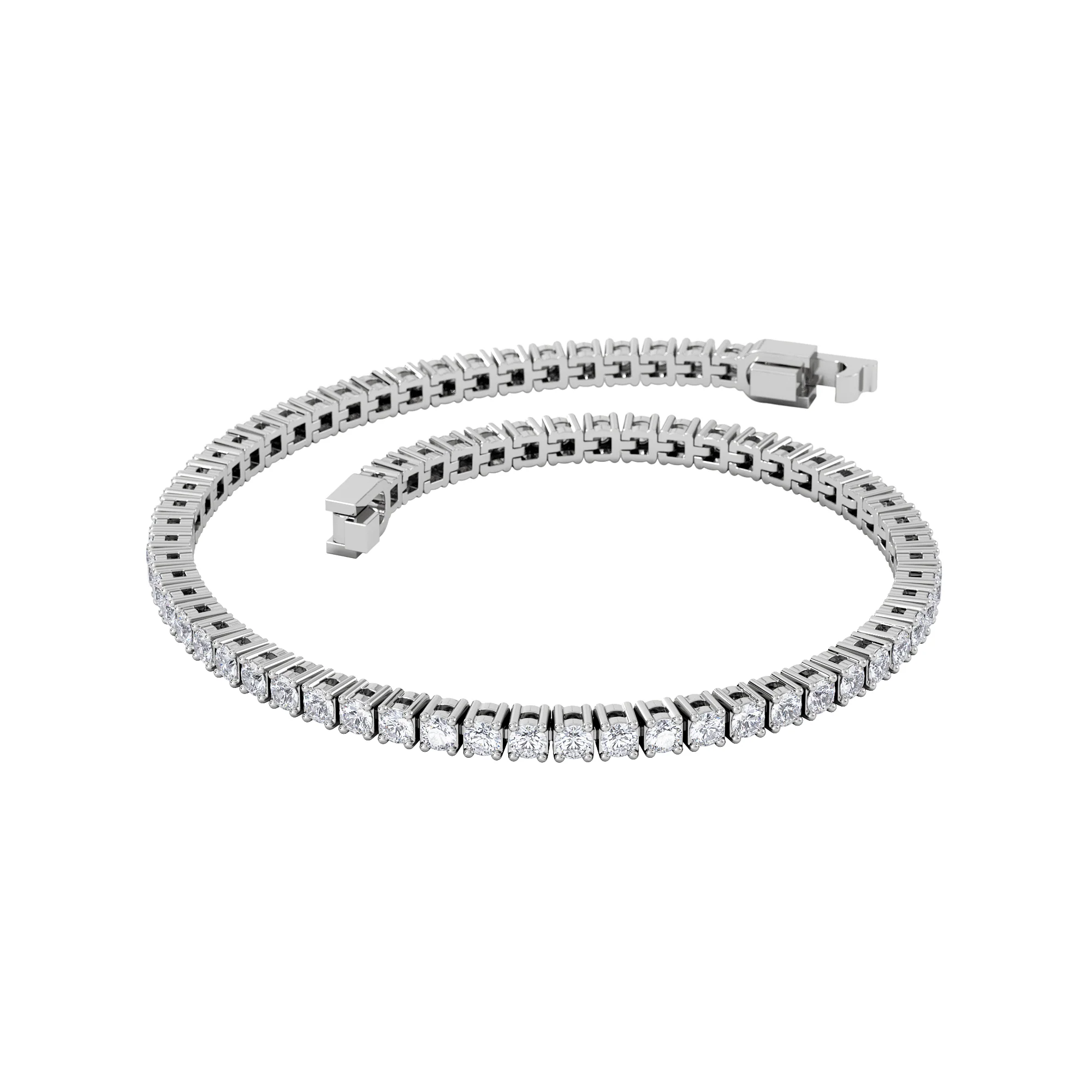 Lab Diamond Tennis Bracelet 3.00ct in 925 Silver - Image 3