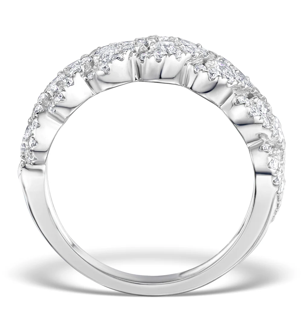 Lab Diamond Weave Ring 1CT H/Si in 9K Gold - N4545Y - Image 2