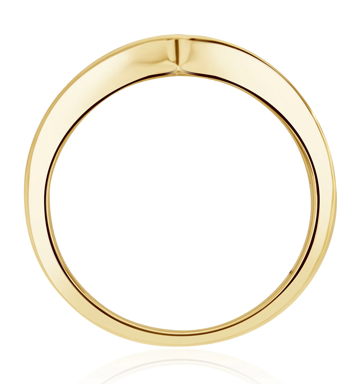 Lab Diamond Wishbone Ring 0.50ct H/Si in 9K Gold - Image 4