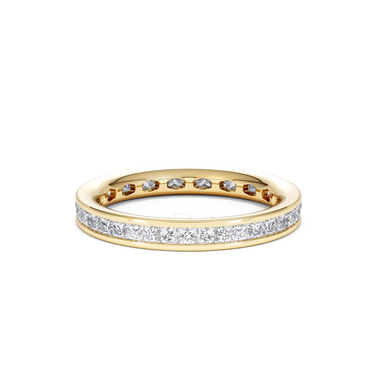 Lauren Lab Princess Diamond Eternity Ring 18K Gold 1.00ct G/Vs - Image 14