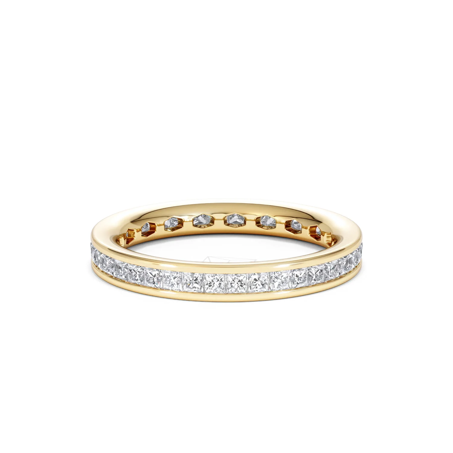 Lauren Lab Princess Diamond Eternity Ring 18K Gold 1.00ct G/Vs - Image 15