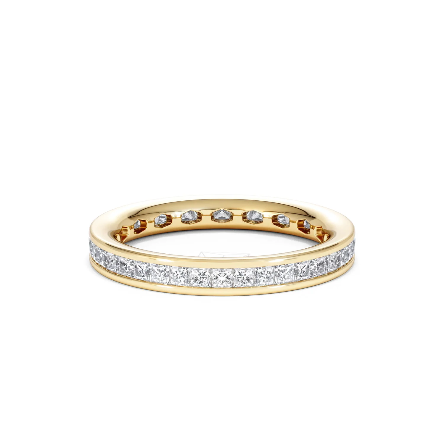 Lauren Lab Princess Diamond Eternity Ring 18K Gold 1.00ct G/Vs - Image 16