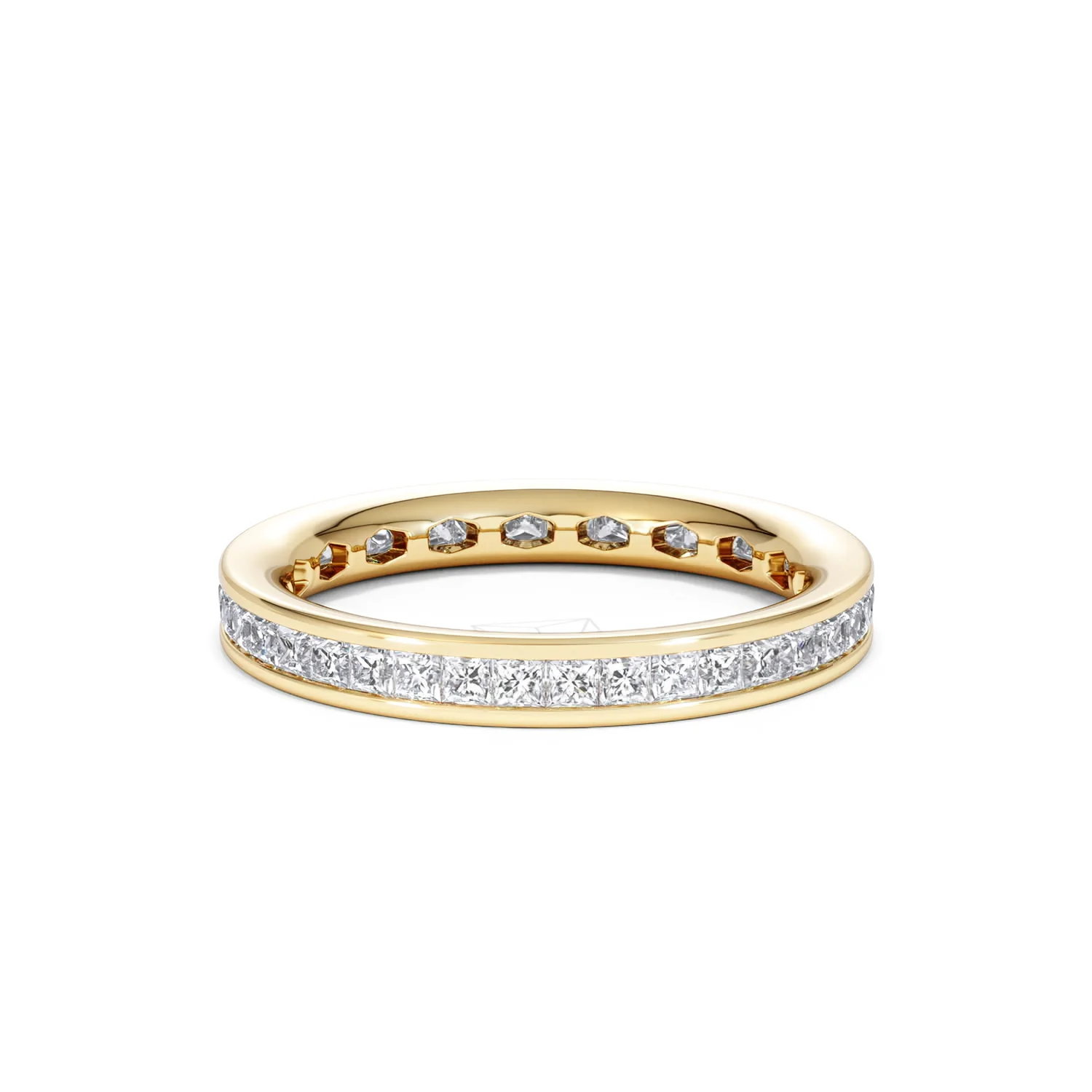 Lauren Lab Princess Diamond Eternity Ring 18K Gold 1.00ct G/Vs - Image 21