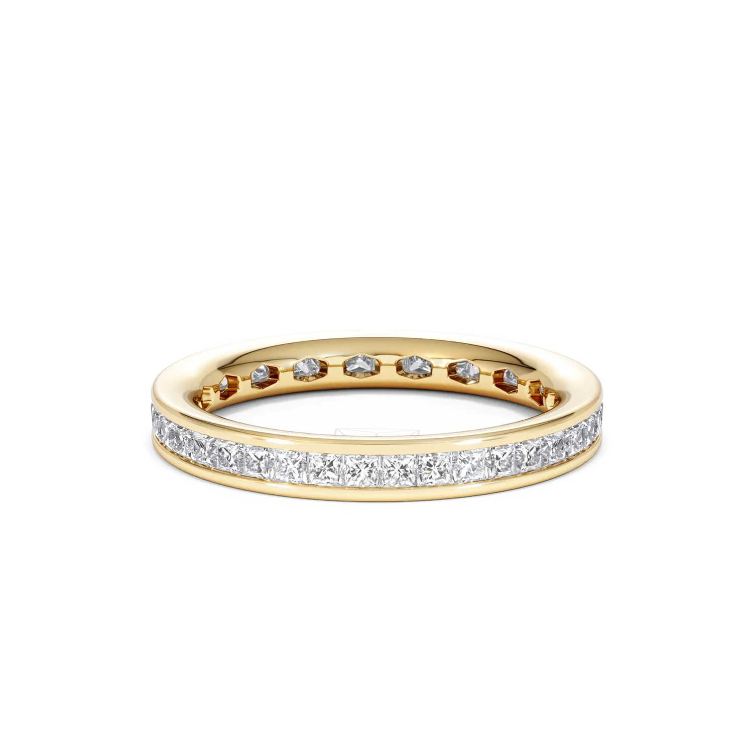 Lauren Lab Princess Diamond Eternity Ring 18K Gold 1.00ct G/Vs - Image 37