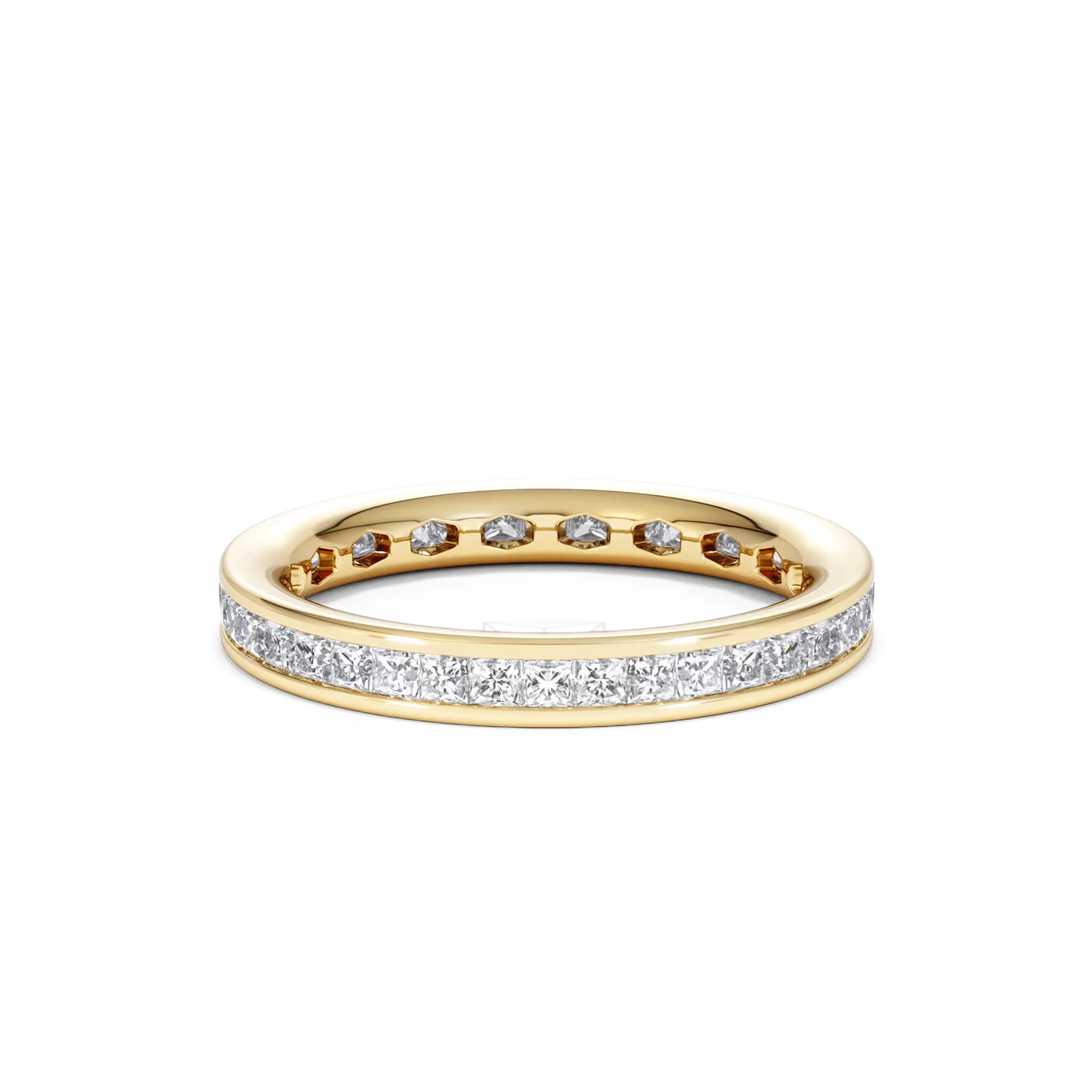 Lauren Lab Princess Diamond Eternity Ring 18K Gold 1.00ct G/Vs - Image 38
