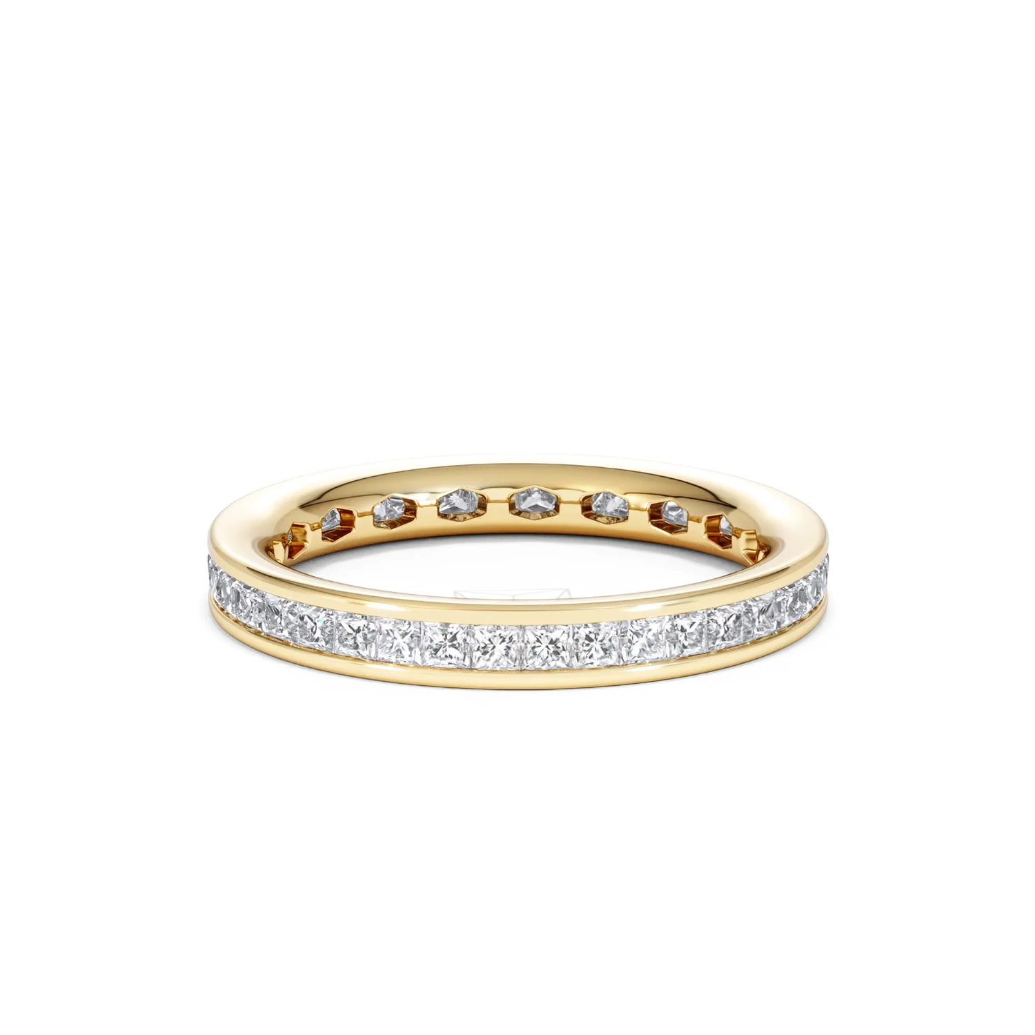 Lauren Lab Princess Diamond Eternity Ring 18K Gold 1.00ct G/Vs - Image 39