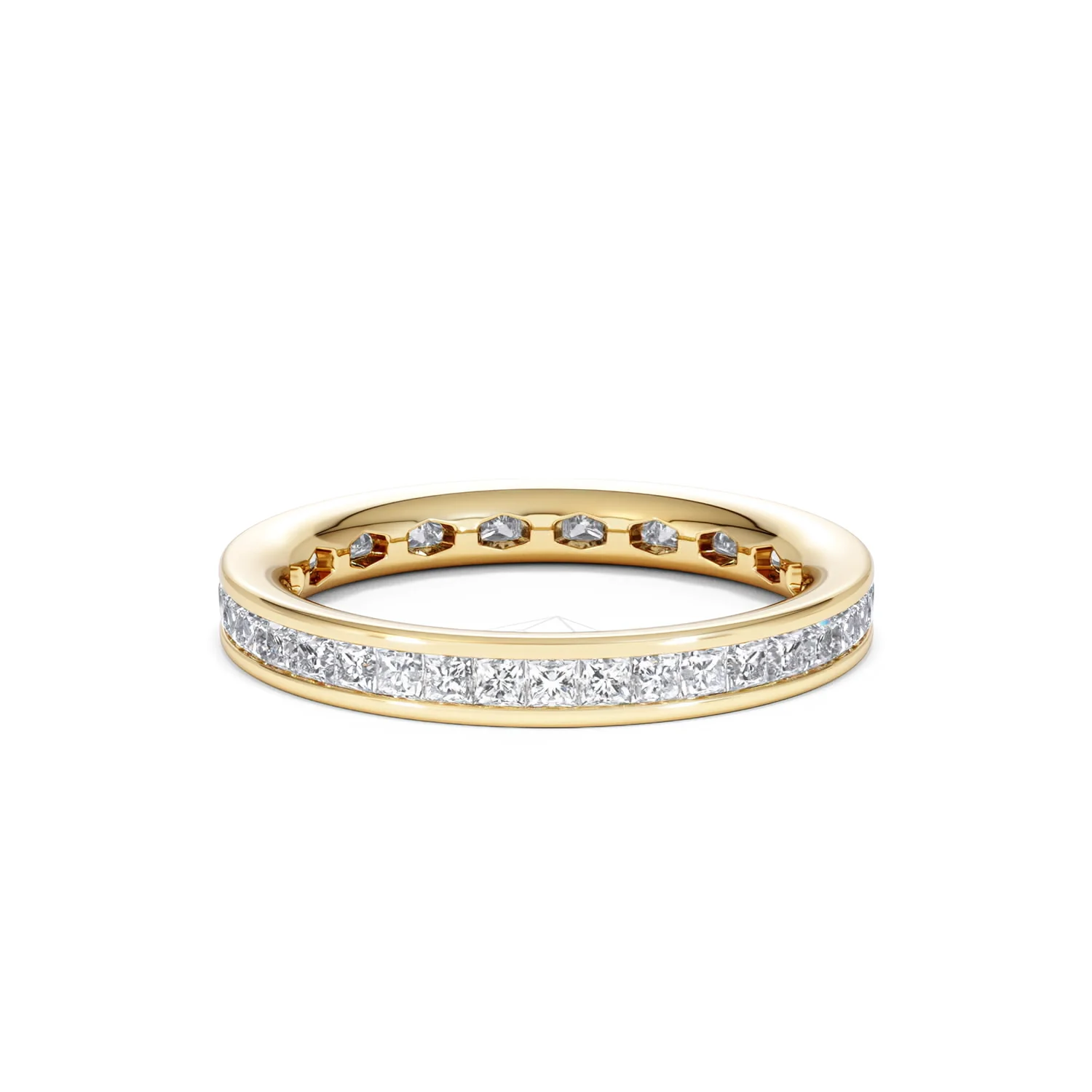 Lauren Lab Princess Diamond Eternity Ring 18K Gold 1.00ct G/Vs - Image 46