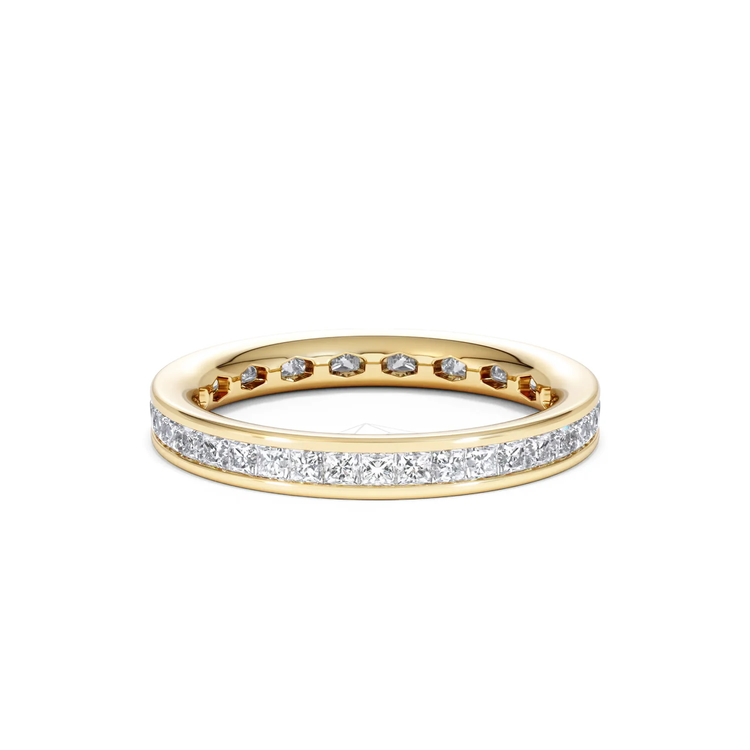 Lauren Lab Princess Diamond Eternity Ring 18K Gold 1.00ct G/Vs - Image 50