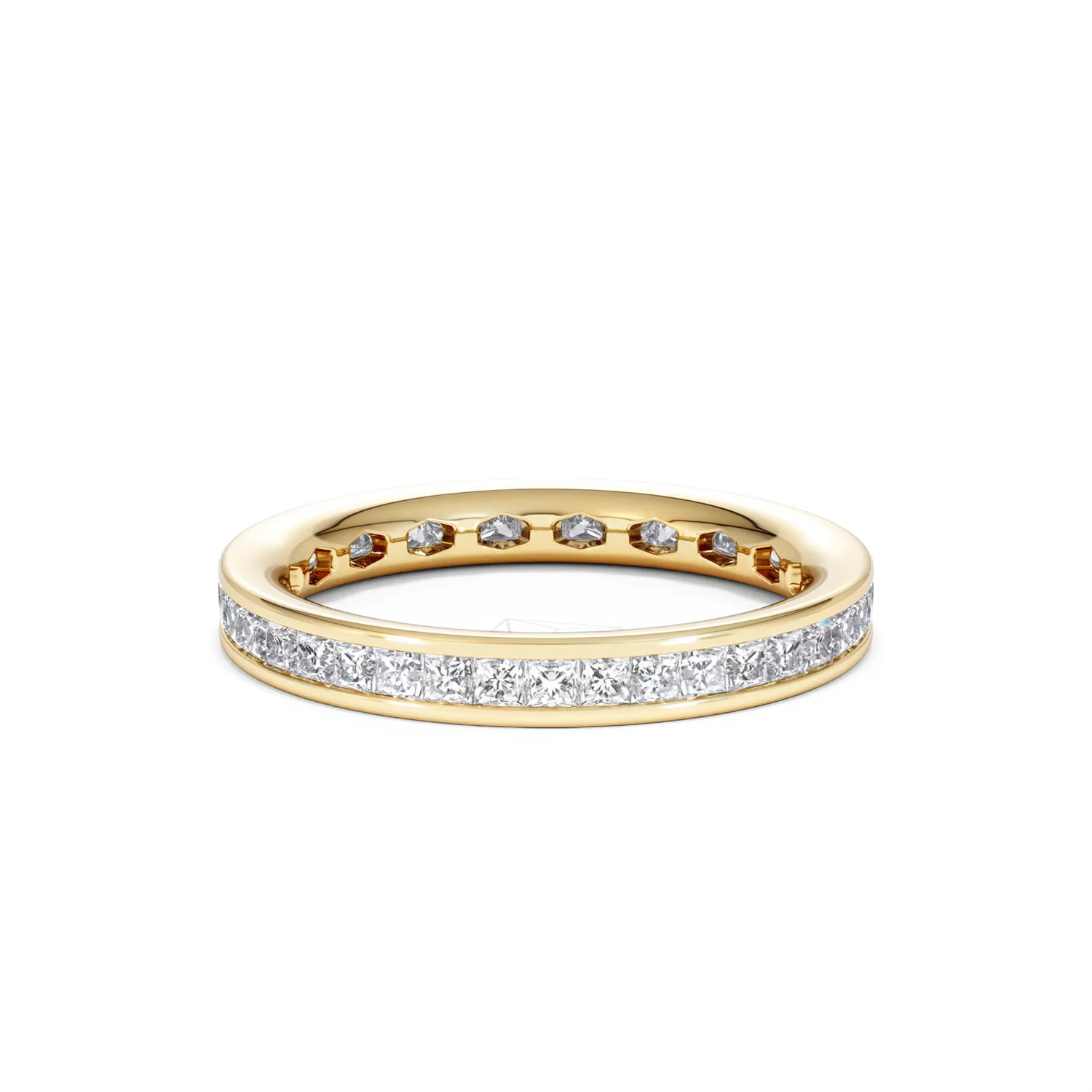 Lauren Lab Princess Diamond Eternity Ring 18K Gold 1.00ct G/Vs - Image 54