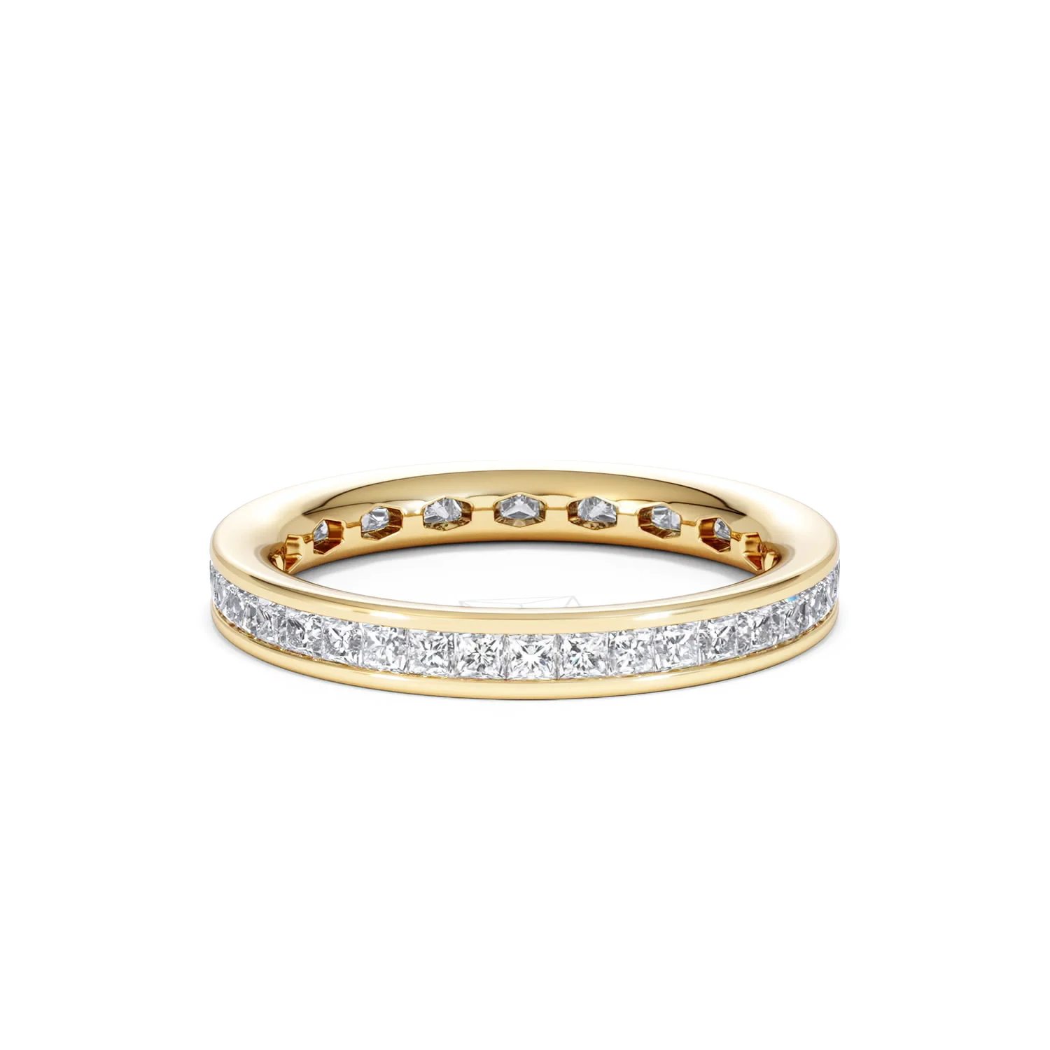 Lauren Lab Princess Diamond Eternity Ring 18K Gold 1.00ct G/Vs - Image 60