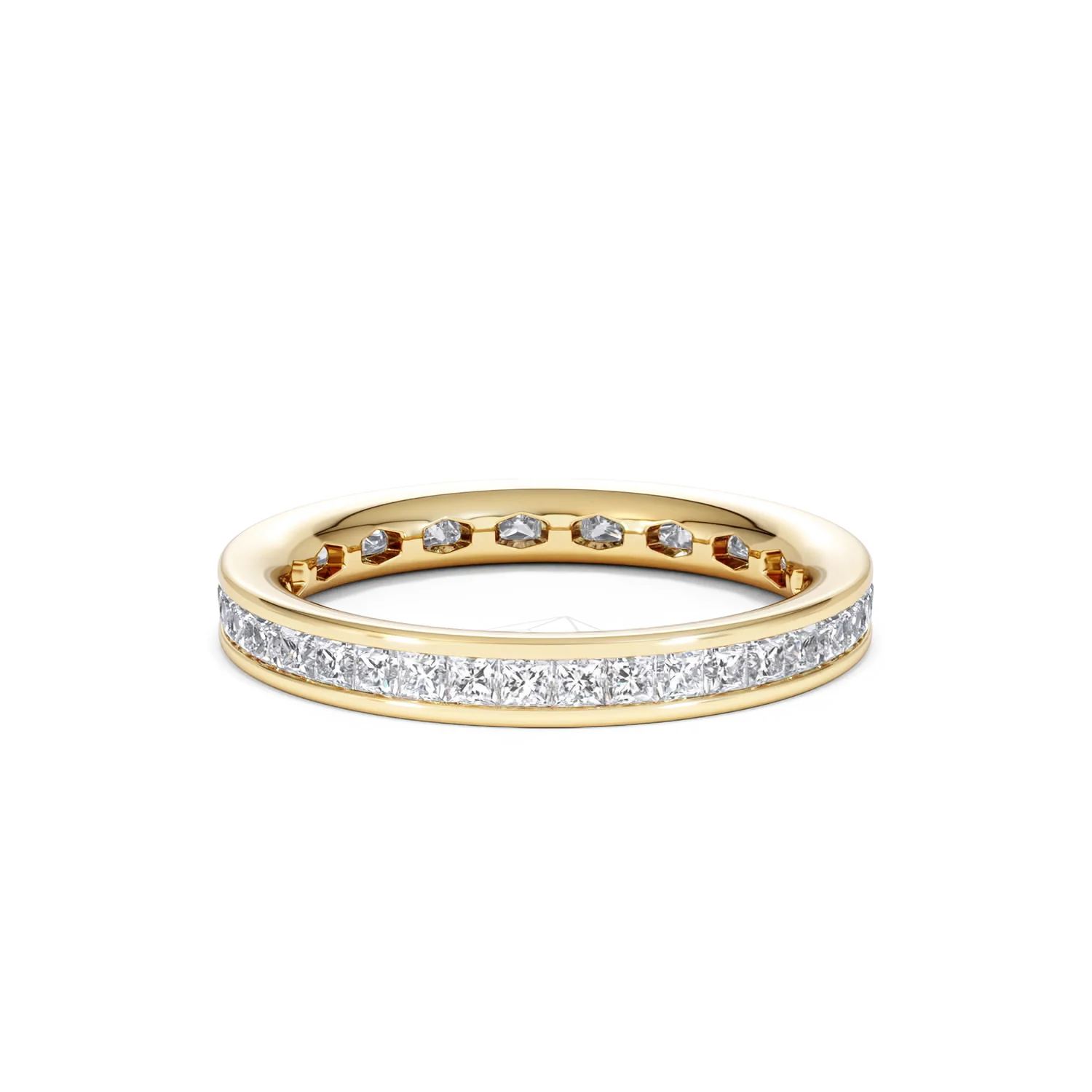 Lauren Lab Princess Diamond Eternity Ring 18K Gold 1.00ct G/Vs - Image 65