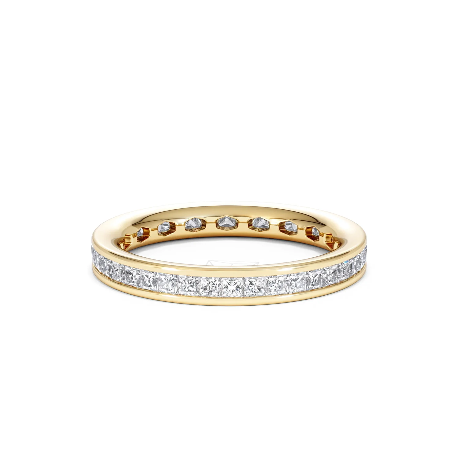 Lauren Lab Princess Diamond Eternity Ring 18K Gold 1.00ct G/Vs - Image 76