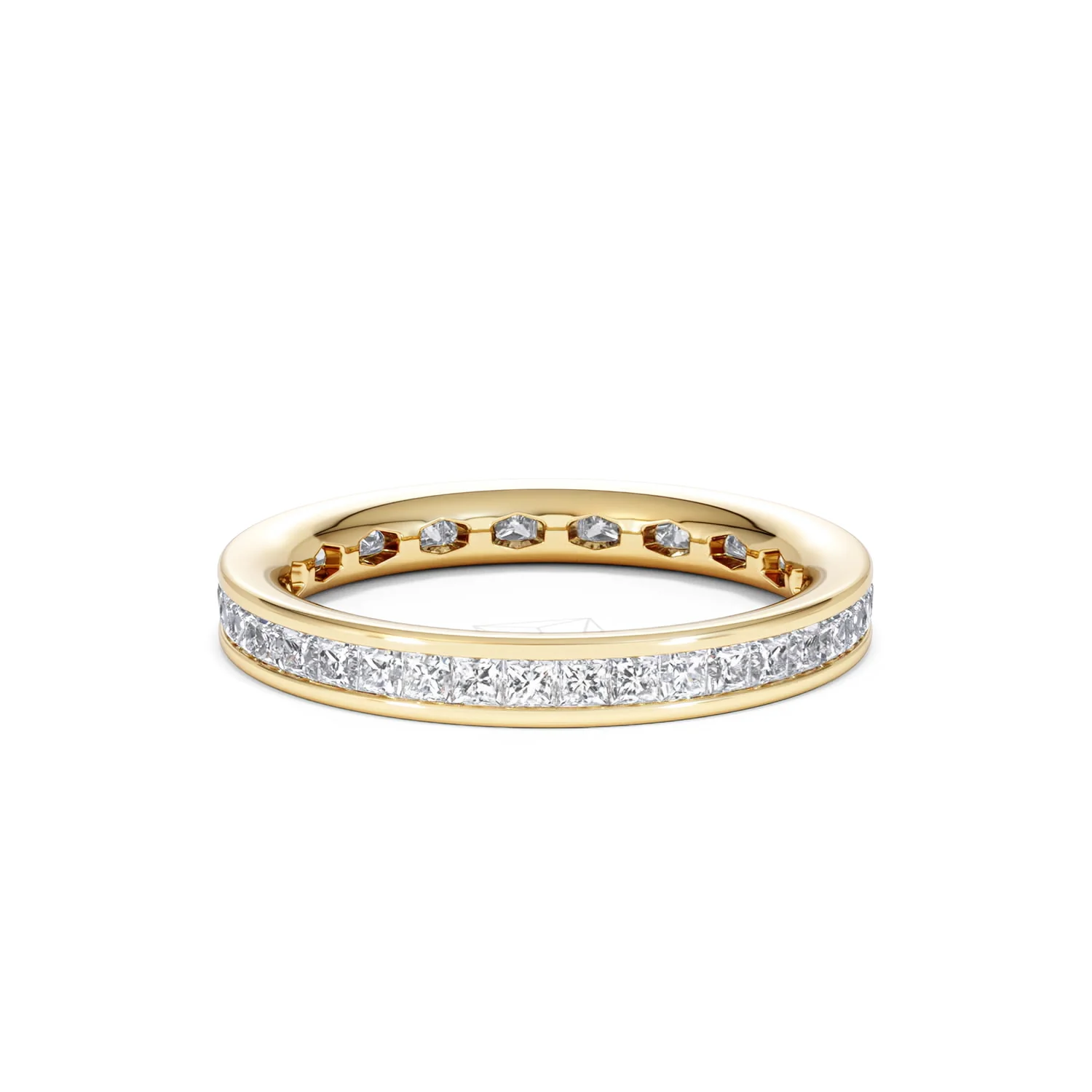 Lauren Lab Princess Diamond Eternity Ring 18K Gold 1.00ct G/Vs - Image 81