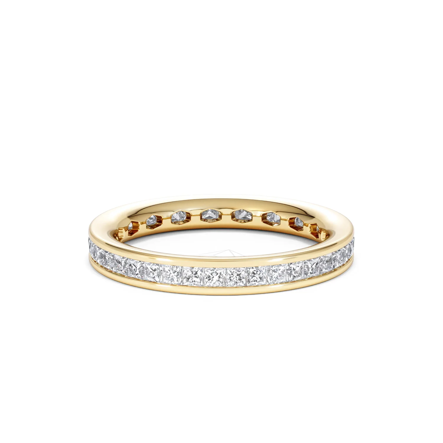 Lauren Lab Princess Diamond Eternity Ring 18K Gold 1.00ct G/Vs - Image 85