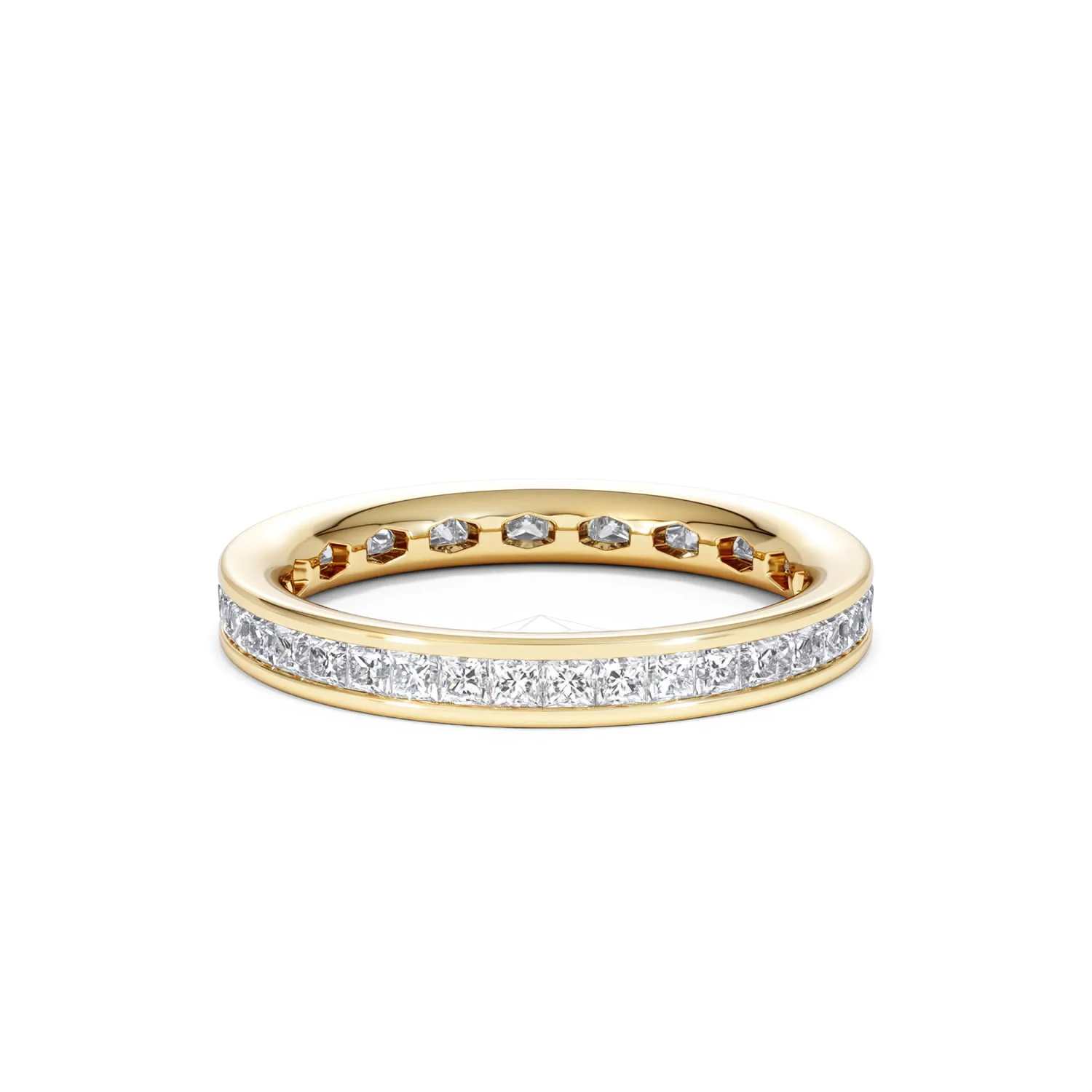 Lauren Lab Princess Diamond Eternity Ring 18K Gold 1.00ct G/Vs - Image 9