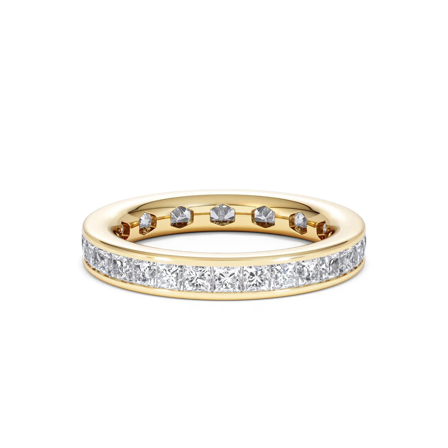 Lauren Lab Princess Diamond Eternity Ring 18K Gold 2.00ct G/Vs - Image 11