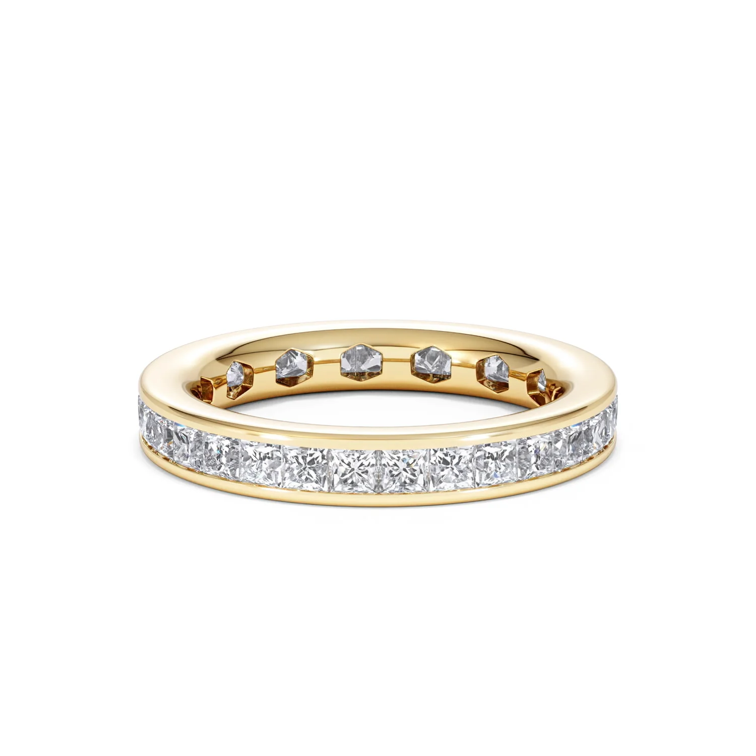 Lauren Lab Princess Diamond Eternity Ring 18K Gold 2.00ct G/Vs - Image 12