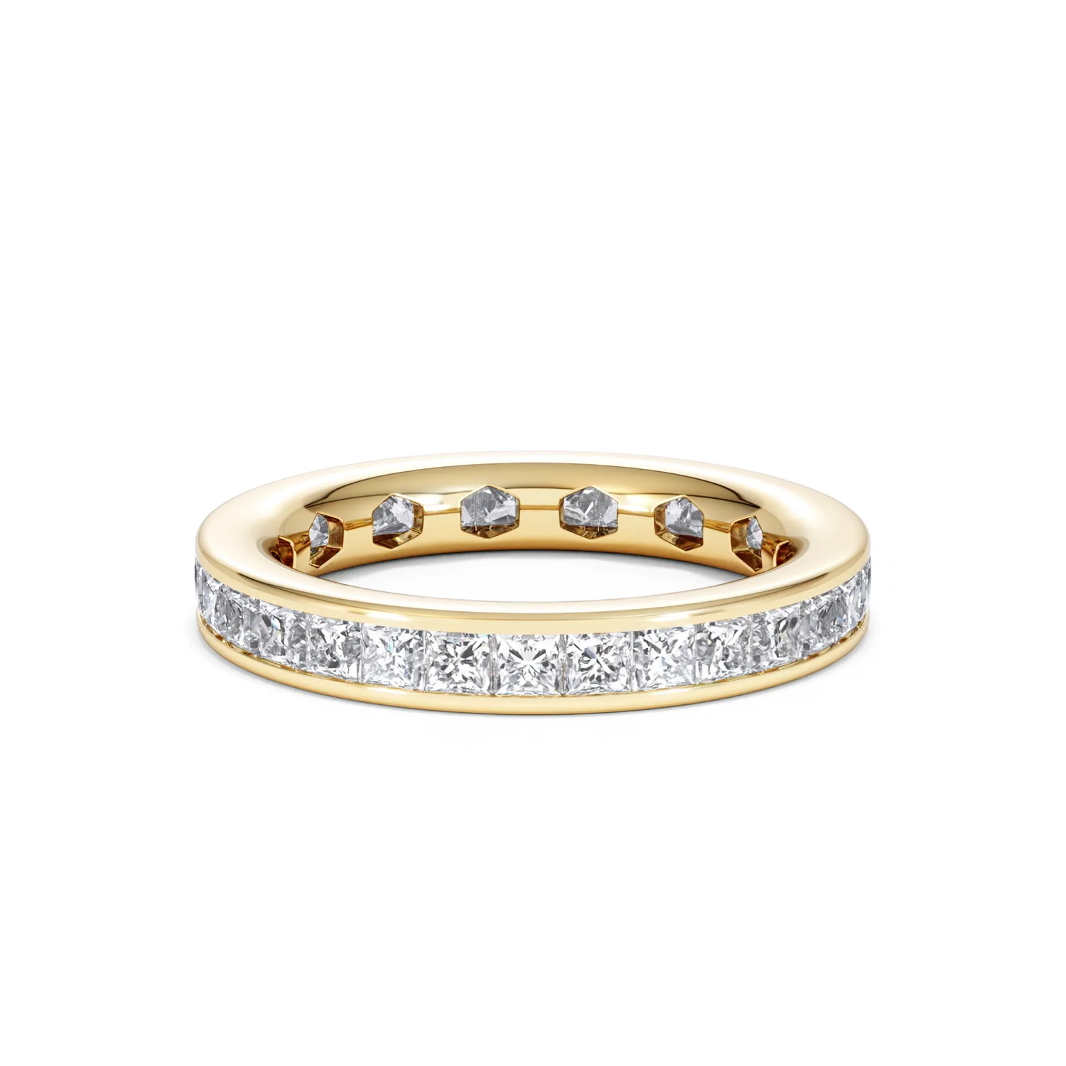 Lauren Lab Princess Diamond Eternity Ring 18K Gold 2.00ct G/Vs - Image 13