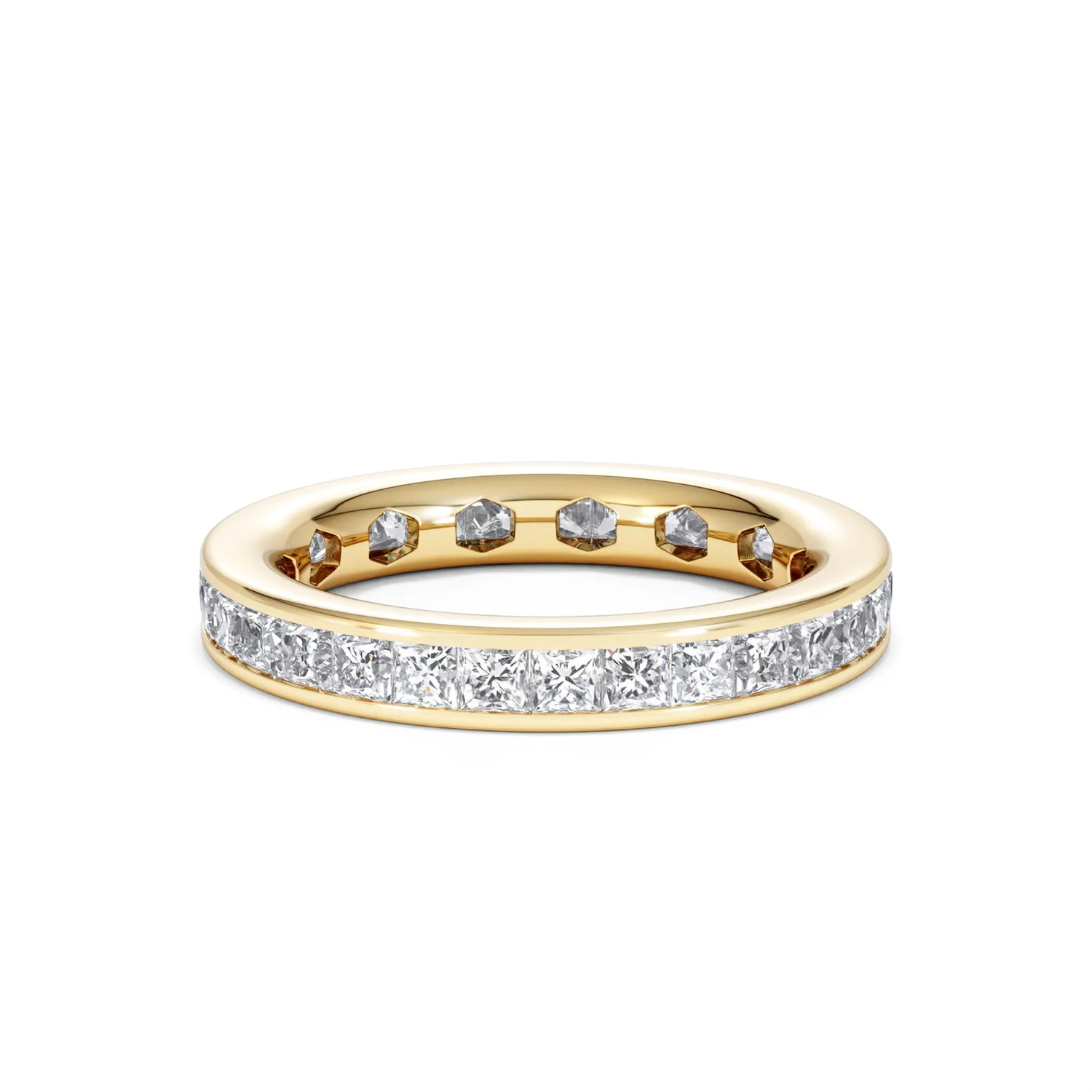 Lauren Lab Princess Diamond Eternity Ring 18K Gold 2.00ct G/Vs - Image 14