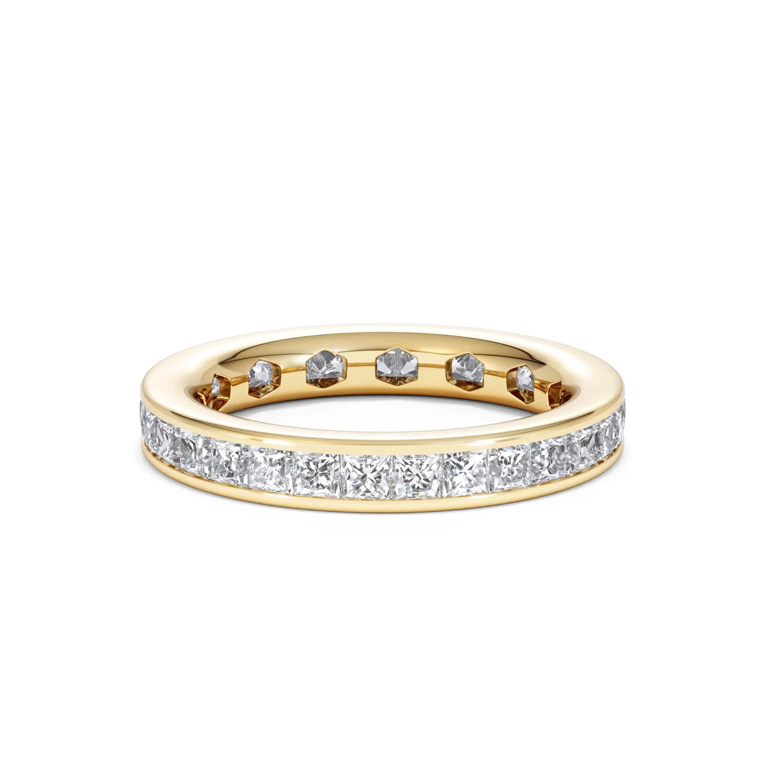 Lauren Lab Princess Diamond Eternity Ring 18K Gold 2.00ct G/Vs - Image 15