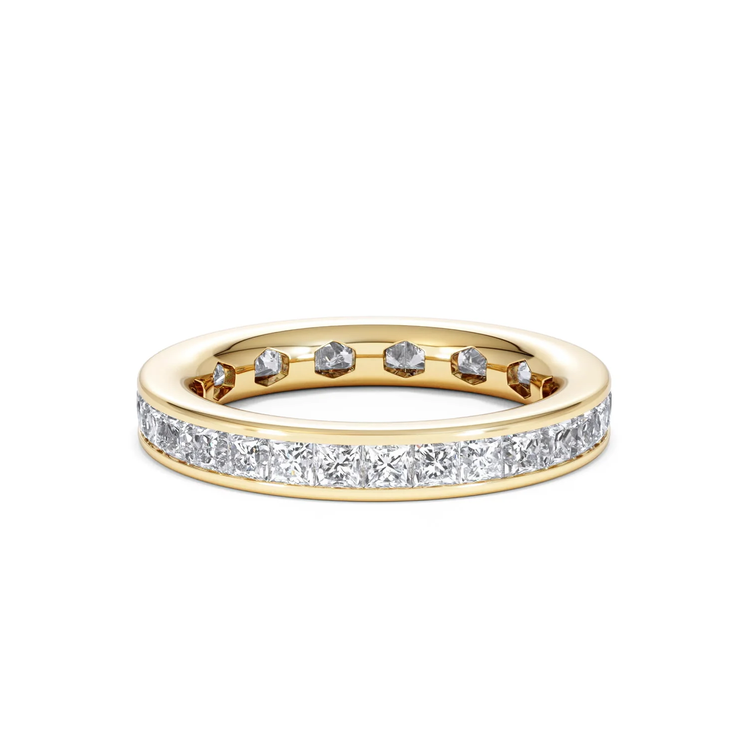 Lauren Lab Princess Diamond Eternity Ring 18K Gold 2.00ct G/Vs - Image 19