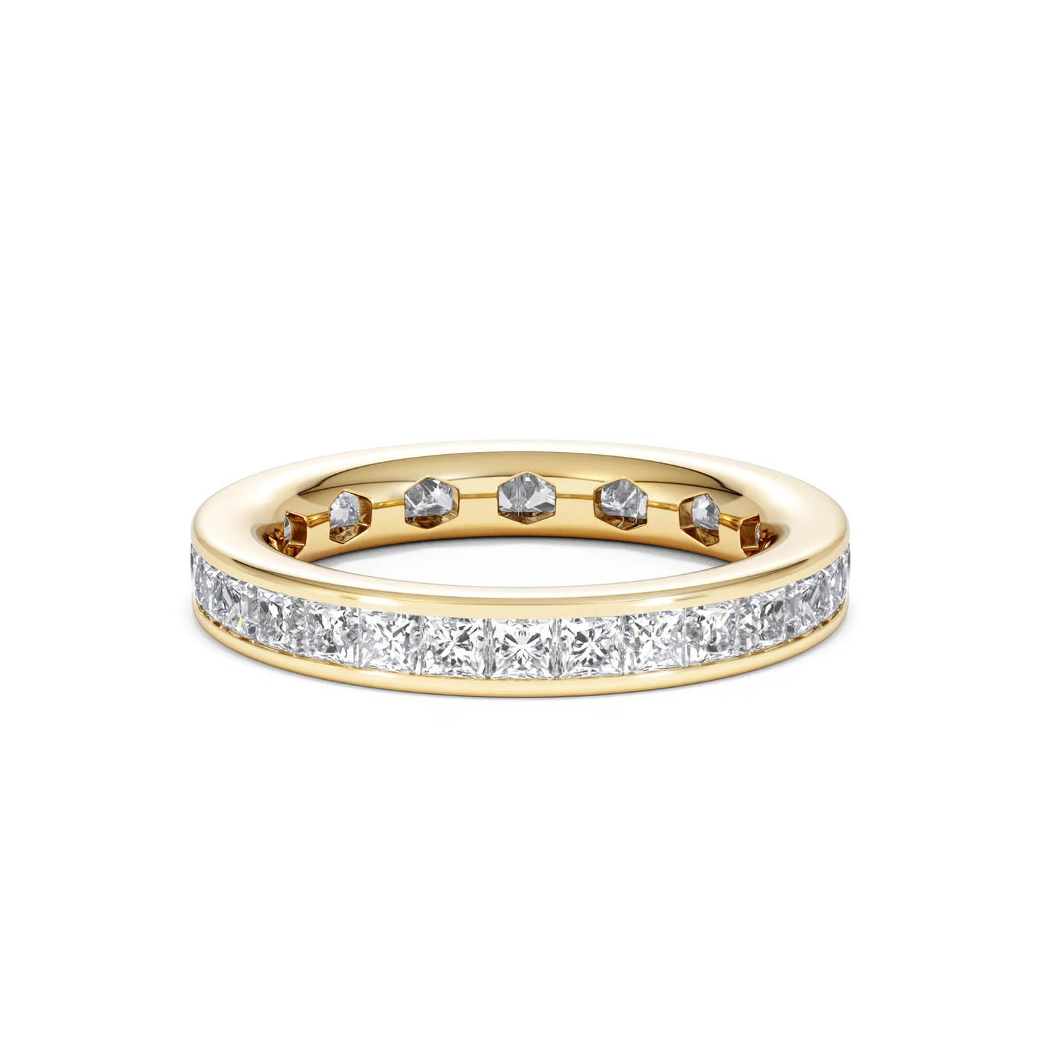 Lauren Lab Princess Diamond Eternity Ring 18K Gold 2.00ct G/Vs - Image 21
