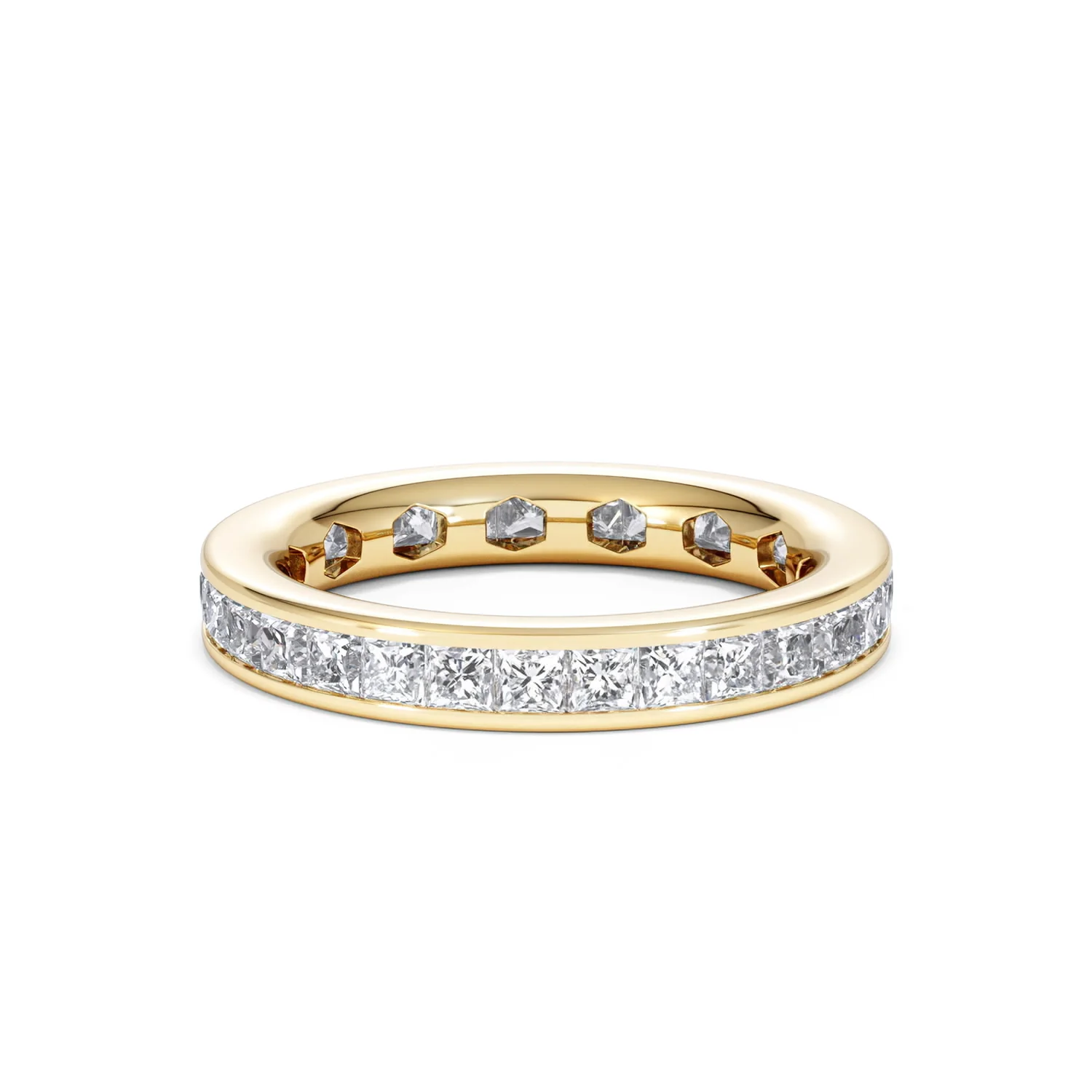 Lauren Lab Princess Diamond Eternity Ring 18K Gold 2.00ct G/Vs - Image 23