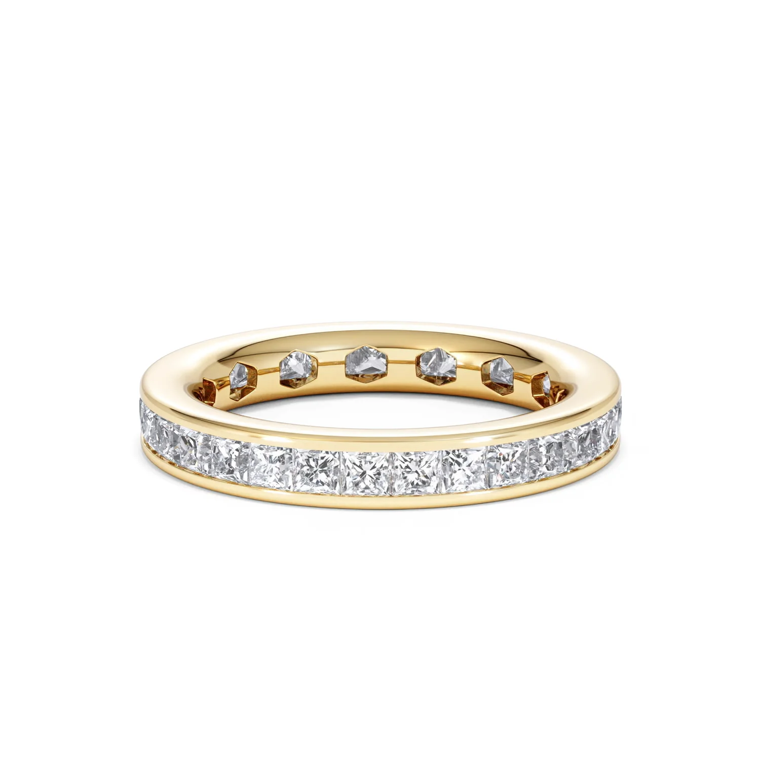 Lauren Lab Princess Diamond Eternity Ring 18K Gold 2.00ct G/Vs - Image 33