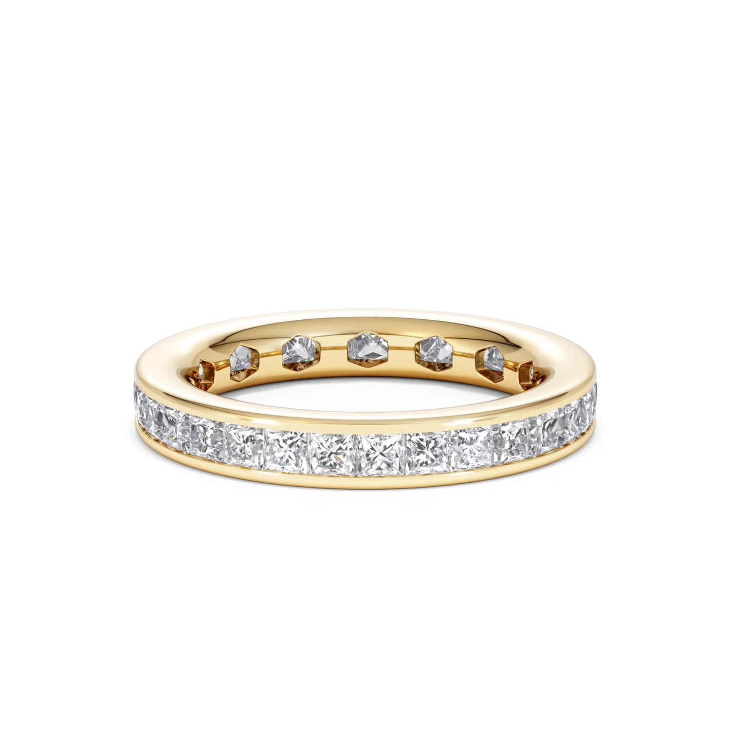 Lauren Lab Princess Diamond Eternity Ring 18K Gold 2.00ct G/Vs - Image 37