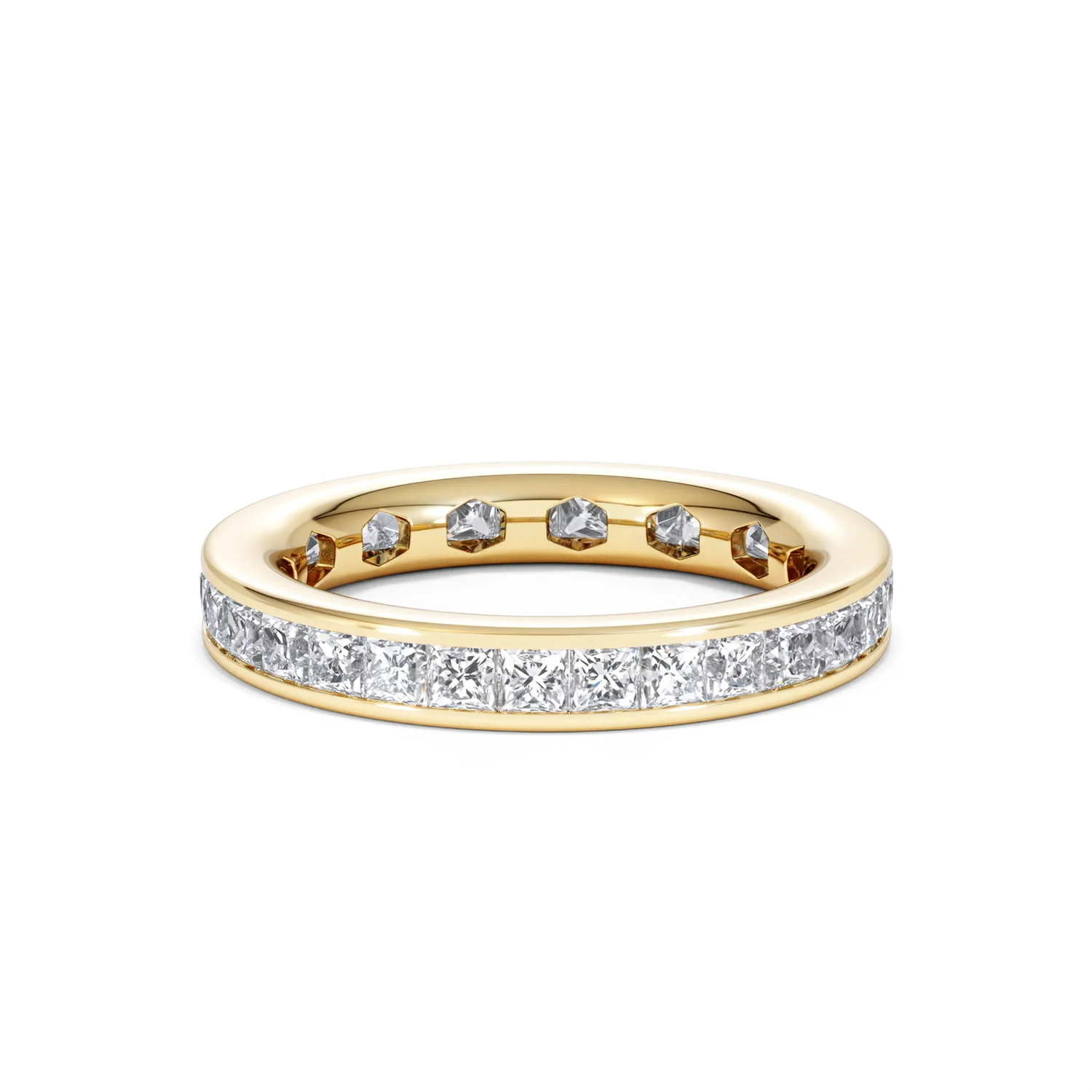 Lauren Lab Princess Diamond Eternity Ring 18K Gold 2.00ct G/Vs - Image 41