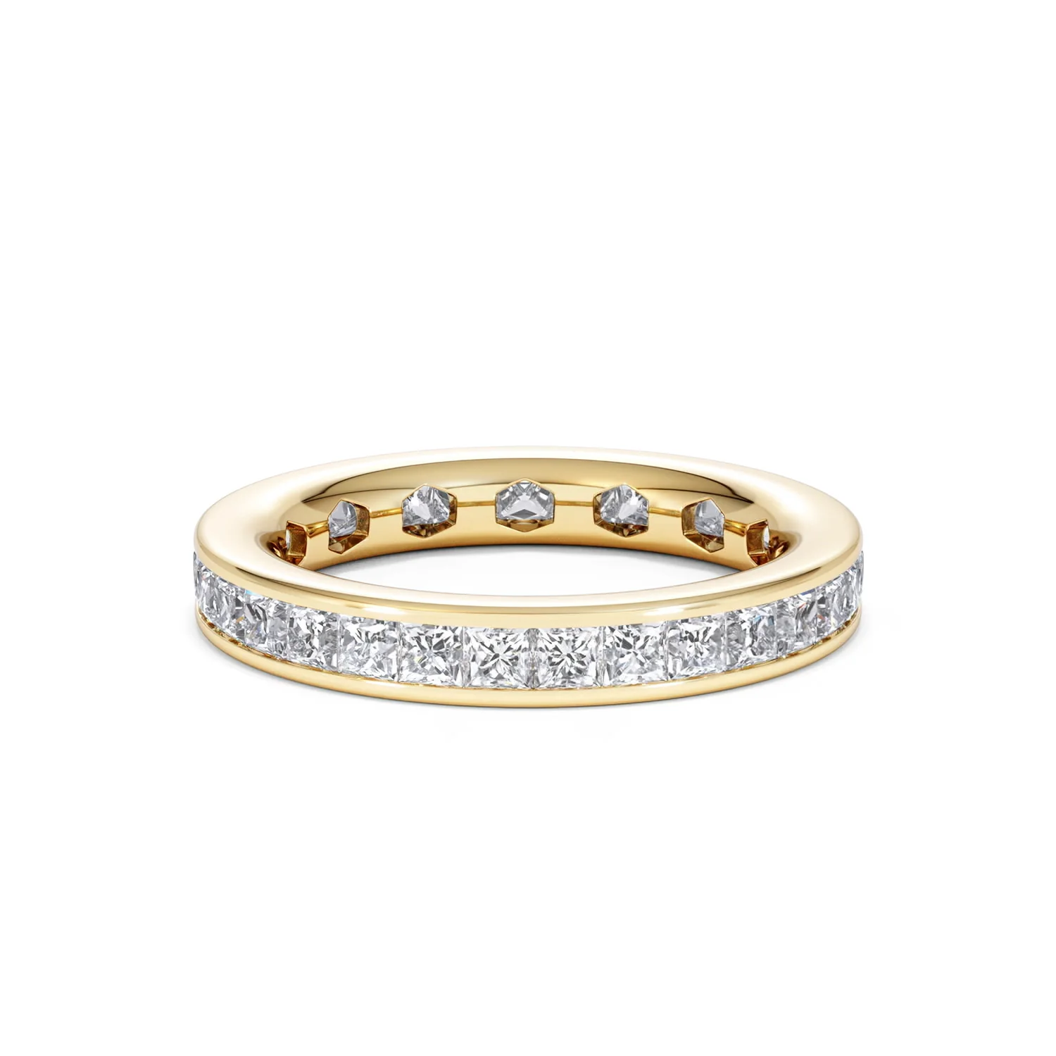 Lauren Lab Princess Diamond Eternity Ring 18K Gold 2.00ct G/Vs - Image 48