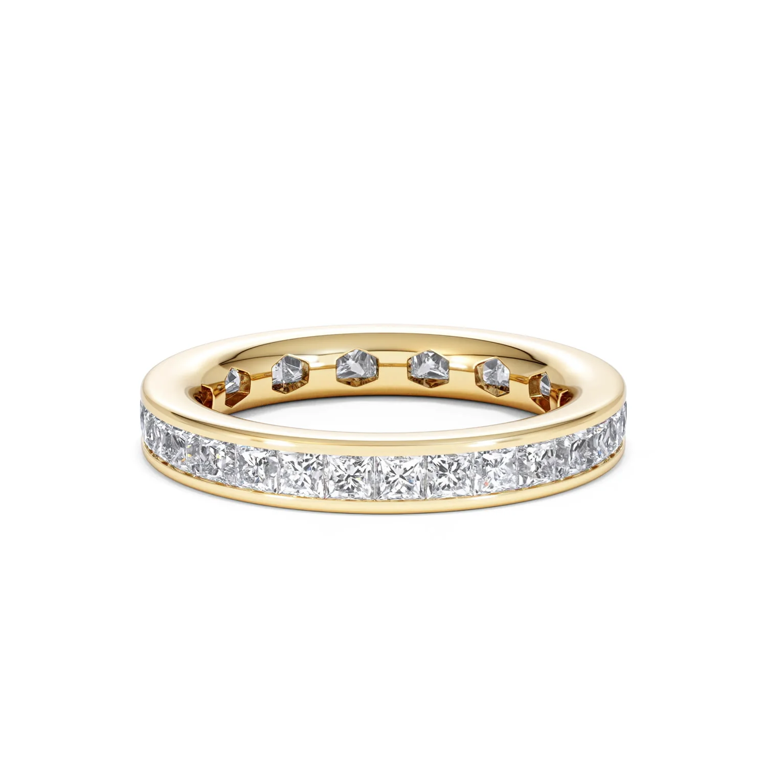 Lauren Lab Princess Diamond Eternity Ring 18K Gold 2.00ct G/Vs - Image 55